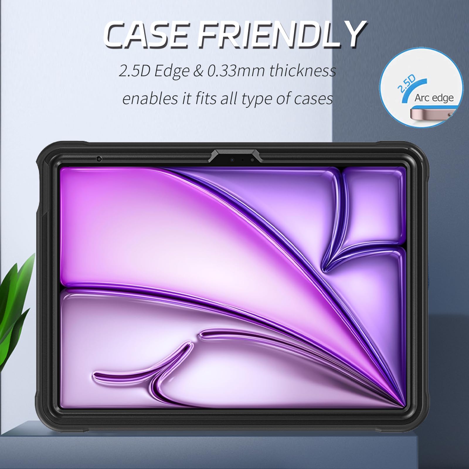 Zenrich [2Pack Ipad Air 6Th Gen 13 Inch Screen Protector With Anti Blue Light, Ipad Air 13'' M2 2024 Tempered Glass Screen Prote