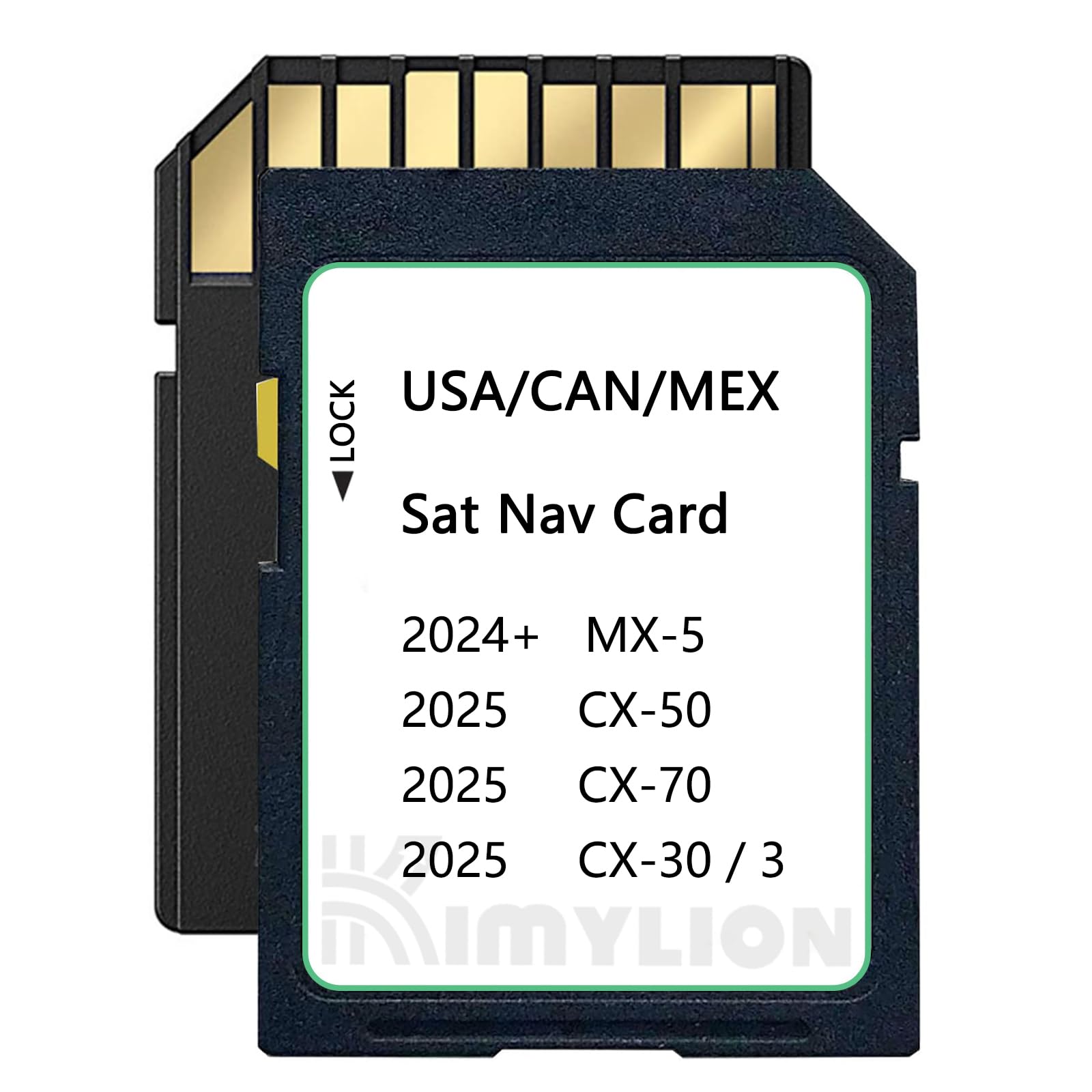 Latest Version Navigation Sd Card, Gps Sd Map Card Compatible With 2025 Cx 50/3 / Cx 30 / Cx 70, 2024+ Mx 5, Usa/Can/Mex Maps