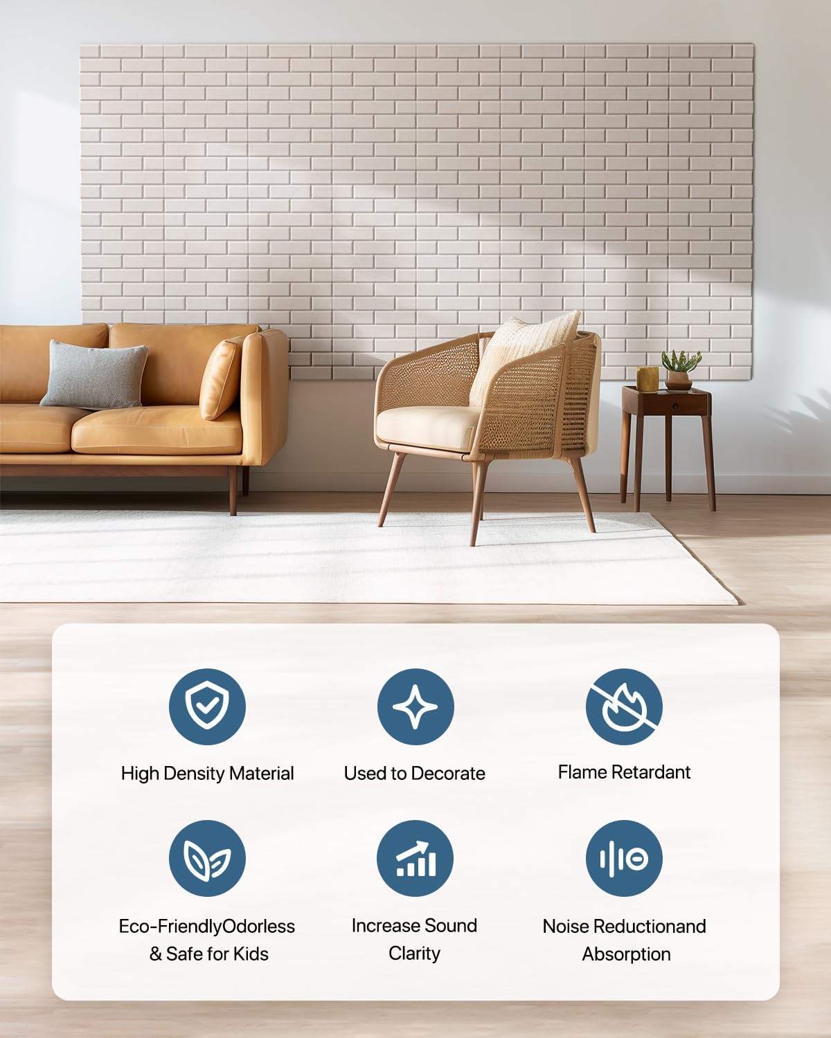 Soundproof Wall Panels, Kuchoow Sound Proof Panels For Walls, 12 Pack High Density Acoustic Panels Sound Absorbing Self Adhesive