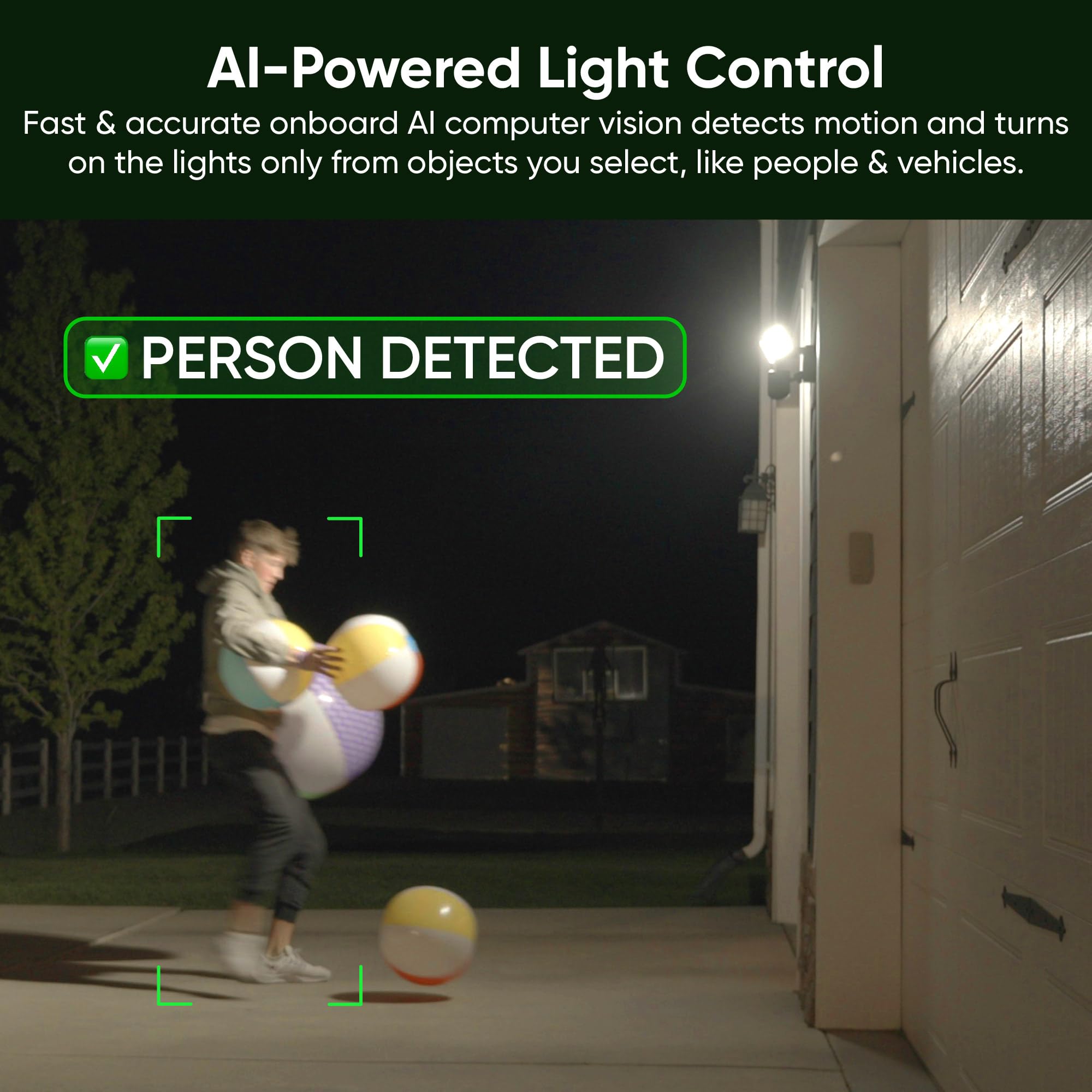 Wyze Floodlight Camera Pro, Pcmag Editors' Choice 3000 Lumen Leds, 2.5K Hd Outdoor Security Camera, 180� Wide View, Motion Detection, Color Night Vision, Works With Alexa & Google
