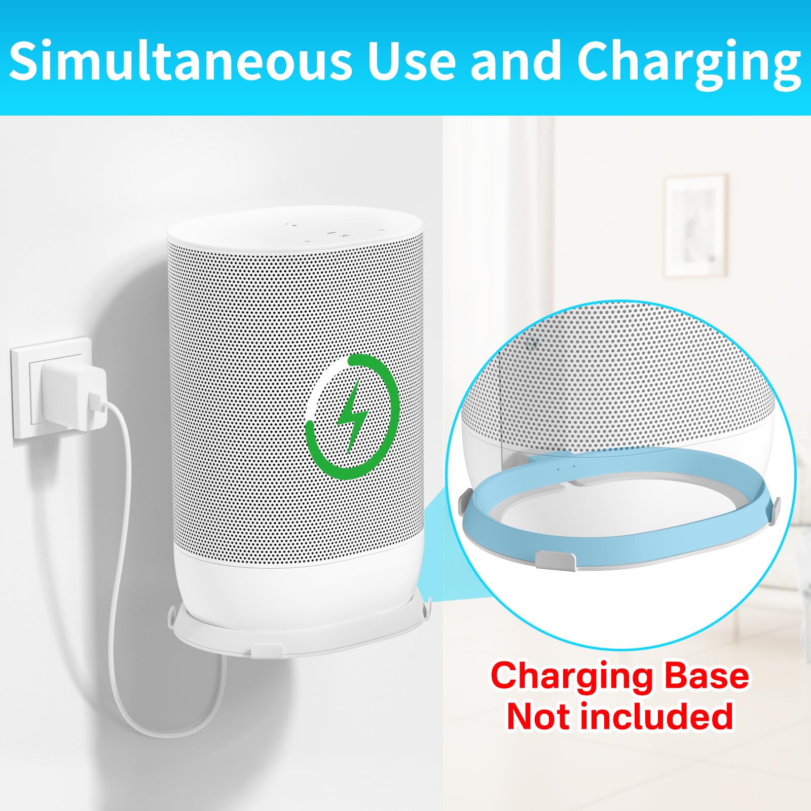 Heavy Duty Wall Mount Bracket For Sonos Move 2 And Sonos Move Mount Indoor/Outdoor   Easy To Install Speaker Mount For Sonos Mov