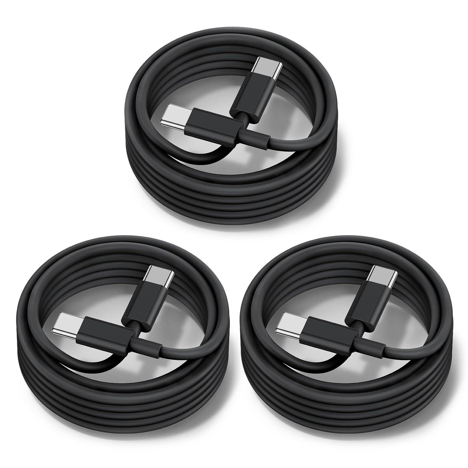 Chcela 60W Usb C To Usb C Cable [3Pack] Iphone 15 Fast Charging Cable,10Ft Long Usb C To Usbc Power Cord For Iphone 15/15 Pro/15