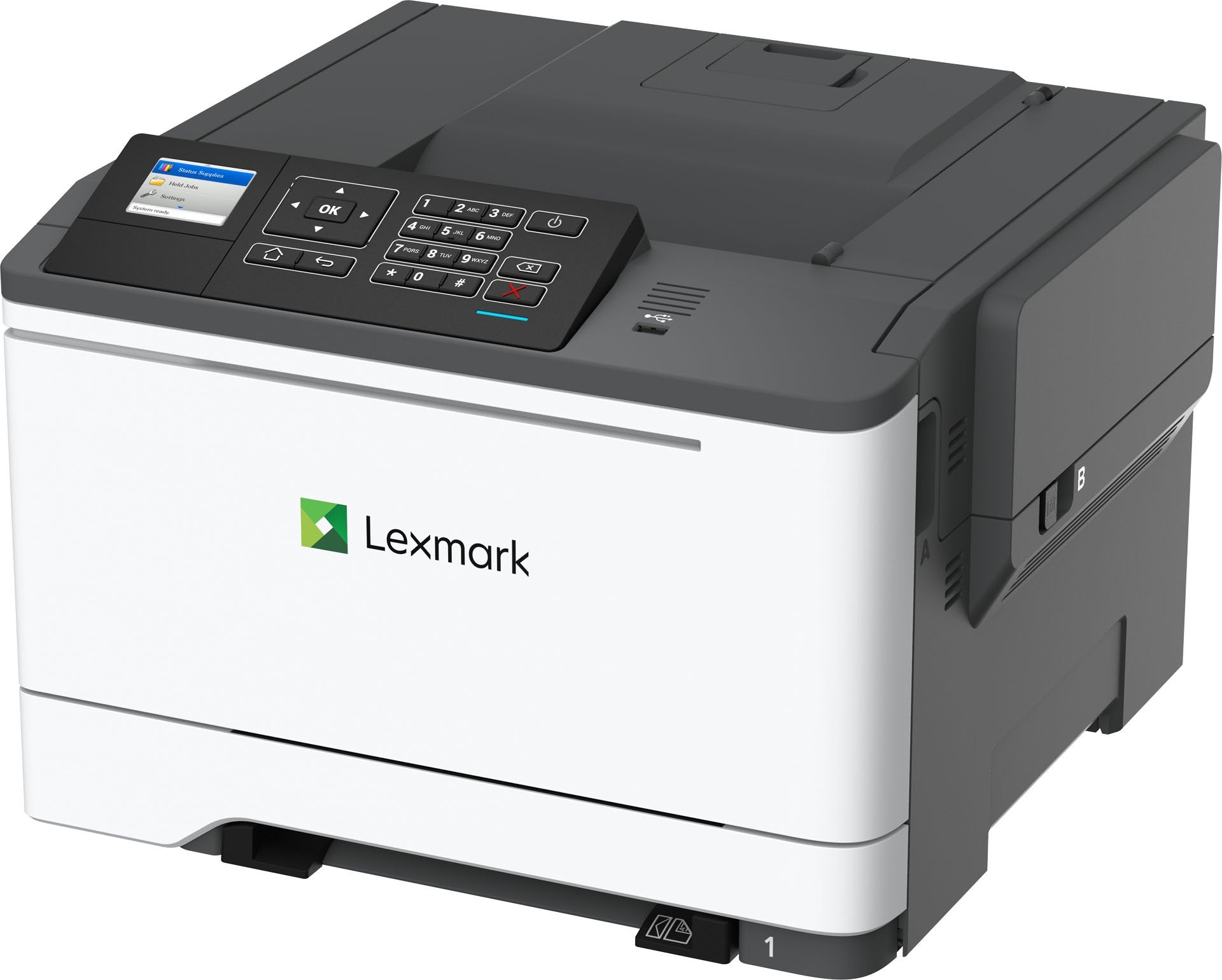 Lexmark Color Single Function Laser Printer, C2425dw, Duplex Printing, Wireless, with AirPrint (42CC130), Grey