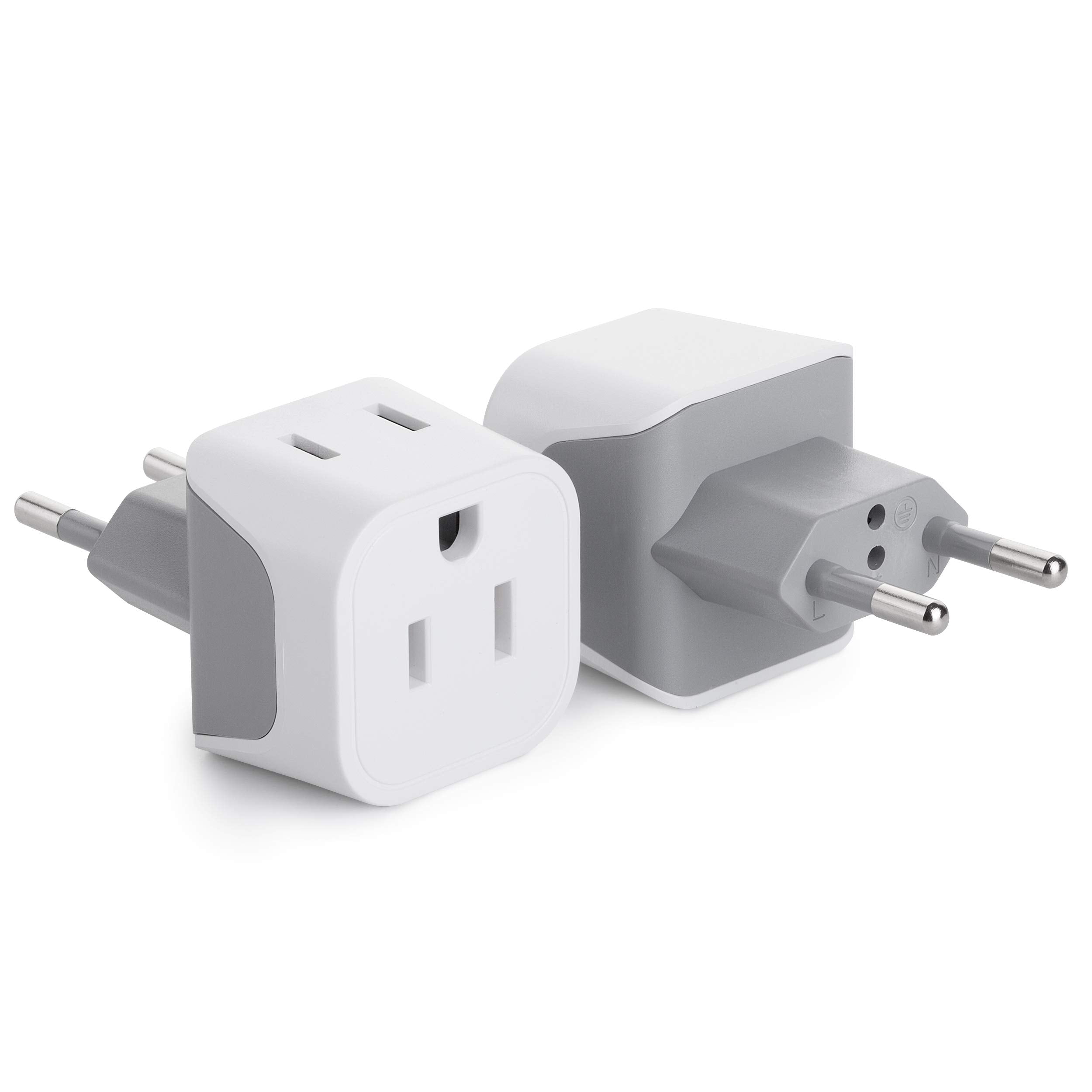 Bates  European Plug Adapter, 2 Pc, Travel Adapter, Us To Europe Plug Adapter, Eu Adapter, Electrical Adapters, Converter Plug, European Outlet Adapter, Travel Plug Adapter, Converter Plug For Europe