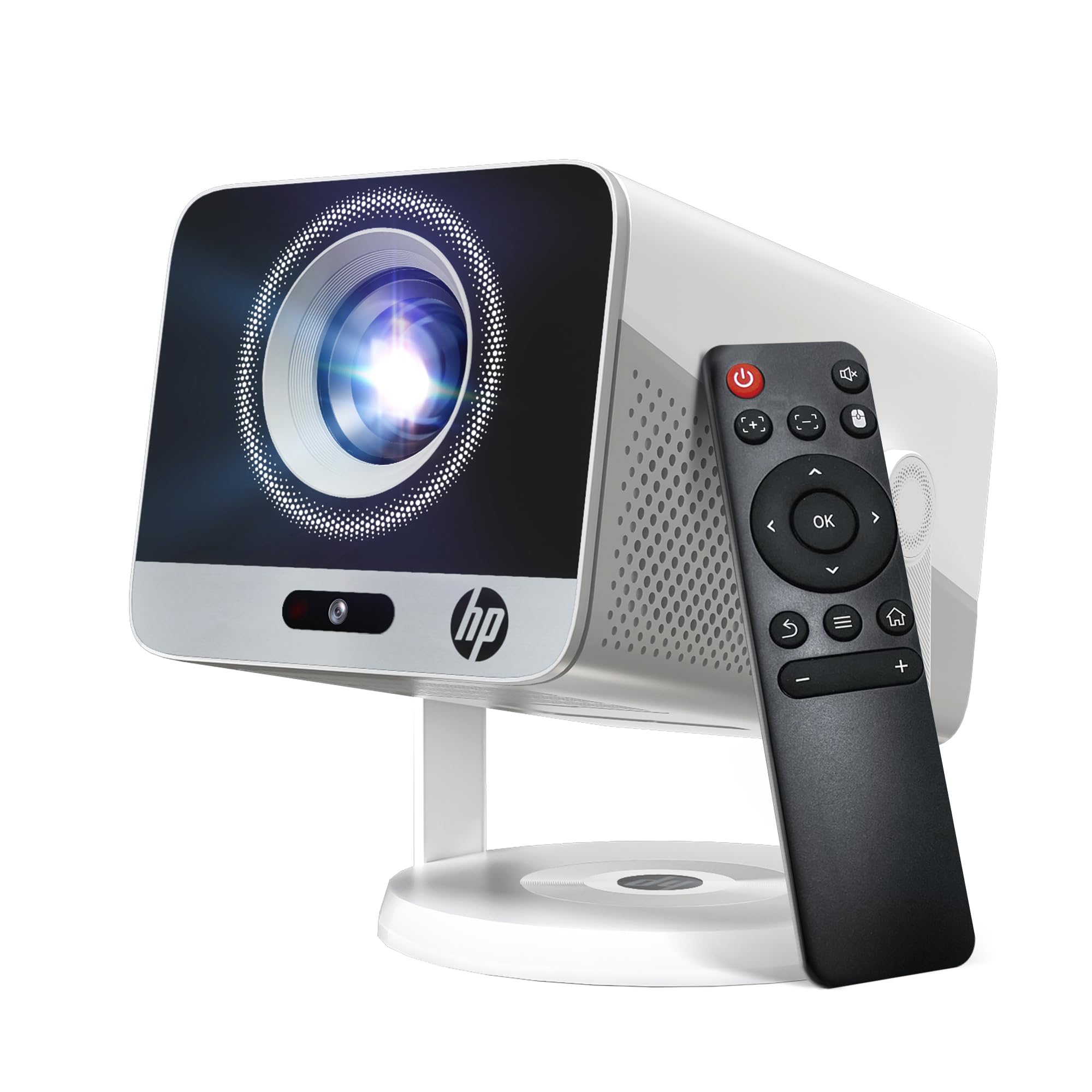 Mini Projector 1080P Full HD, HP MC425 Portable Projector, Projector with WiFi and Bluetooth, Short Throw Projector for Bedroom,