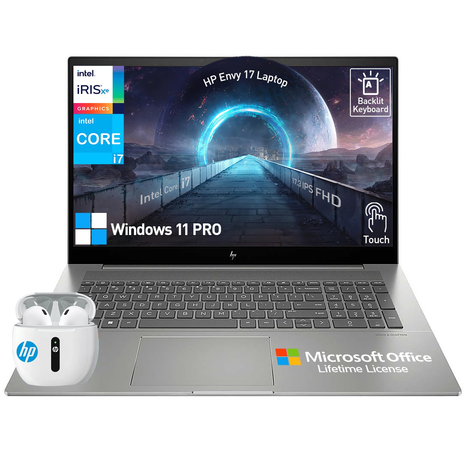 Hp Envy Laptop Touch Screen 17, Fhd 17.3 Inch Touchscreen Laptop Business & Gaming, Intel Core I7 (14-Cores), 64Gb Ram 1Tb Ssd, 