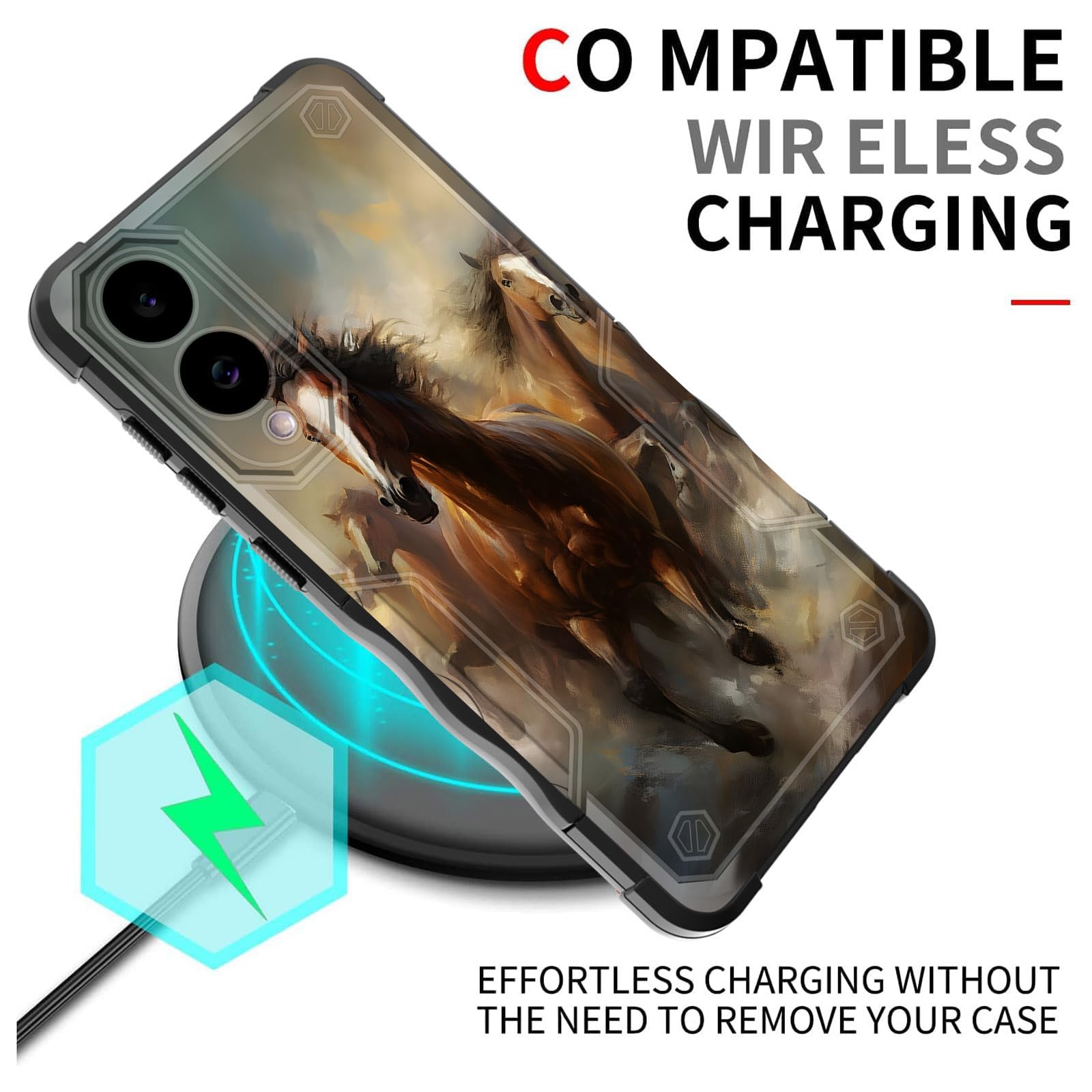 Efgwsder For Galaxy S25 Edge Case,[Dual Layer][10 Ft Military Grade Drop Protection] Heavy Duty Shockproof Case For Samsung Gala