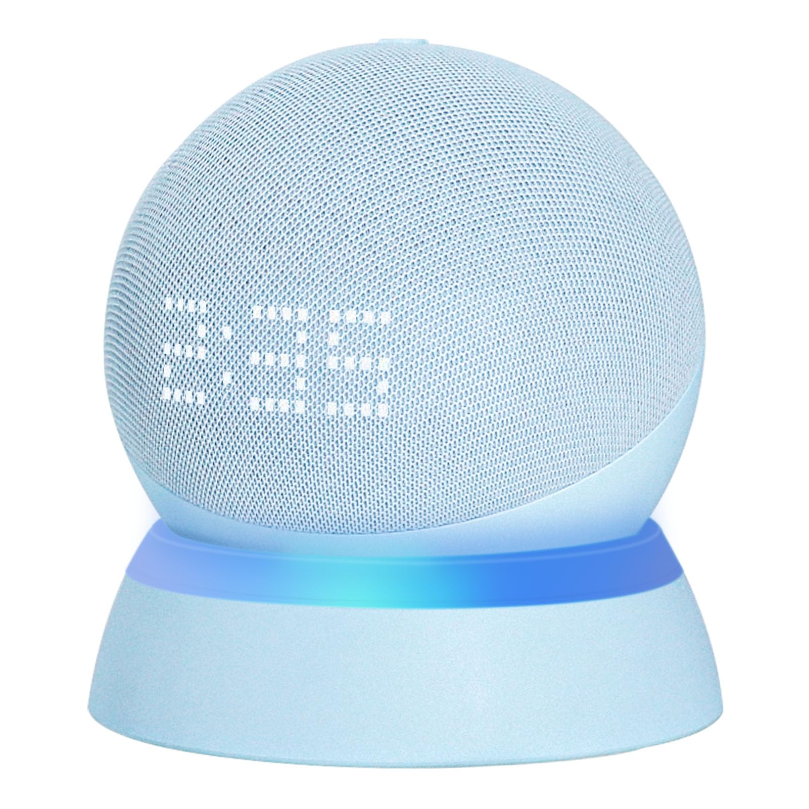 C Yecen Table Stand For Echo Dot 5Th Generation Desktop Holder Mount For Echo Dot 5Th & 4Th Gen, Base Bracket With Light Guide A