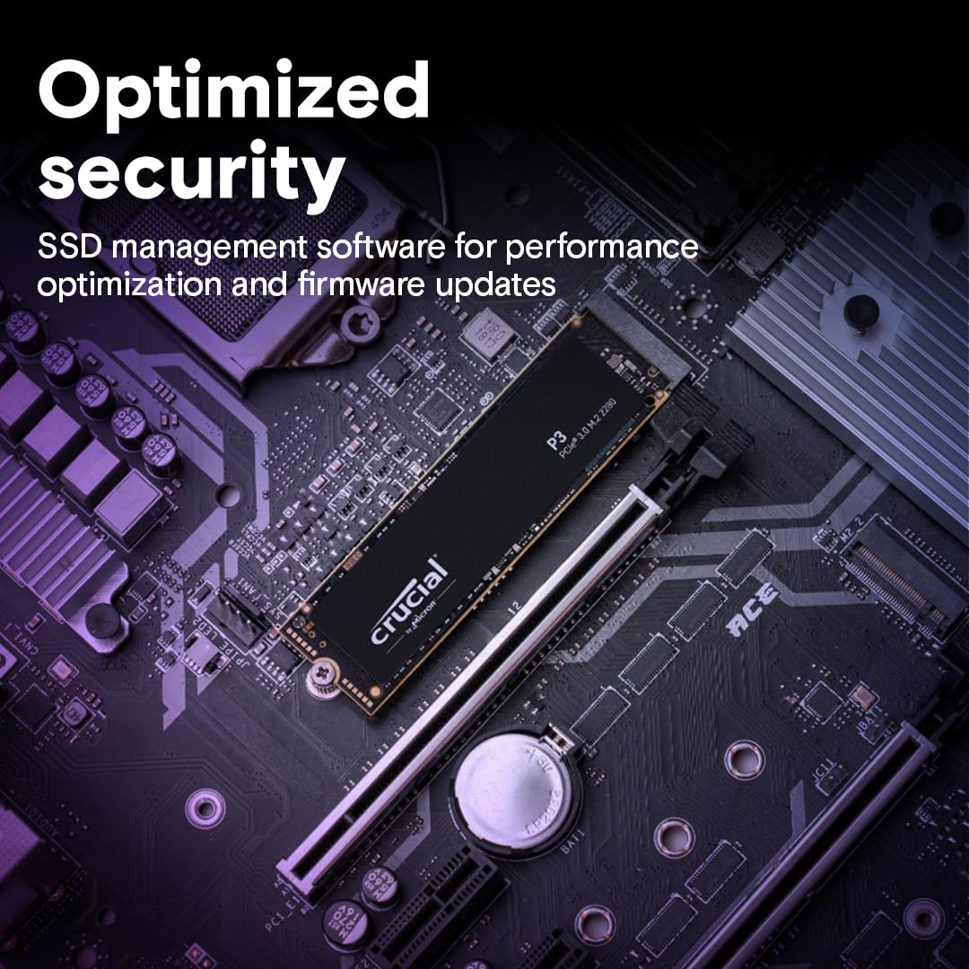 Crucial P3 4Tb Pcie Gen3 3D Nand Nvme M.2 Ssd Up To 3500Mbs   Ct4000P3Ssd8