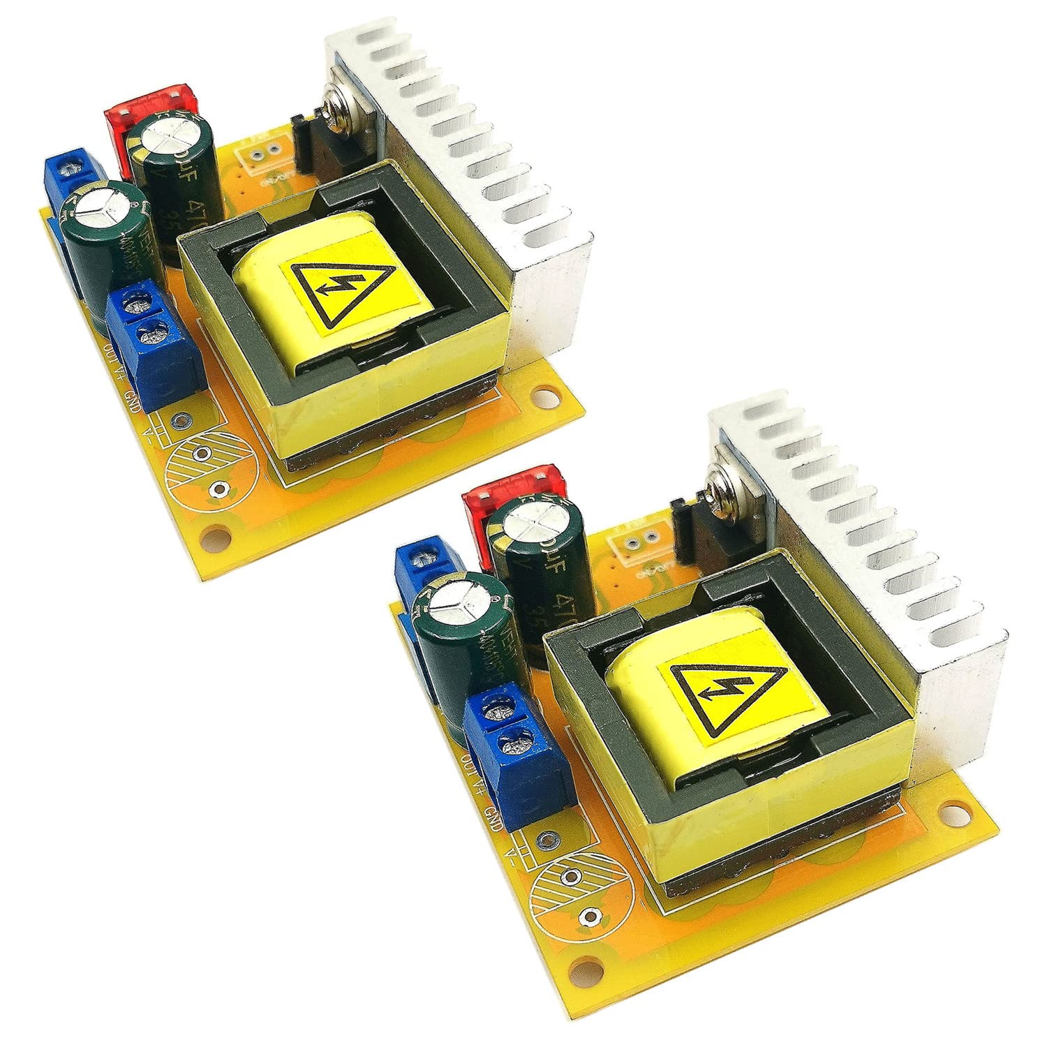 Devmo 2 Pcs 8 32V To 45 390V Dc Dc High Voltage Boost Converter Zvs Step Up Booster Module