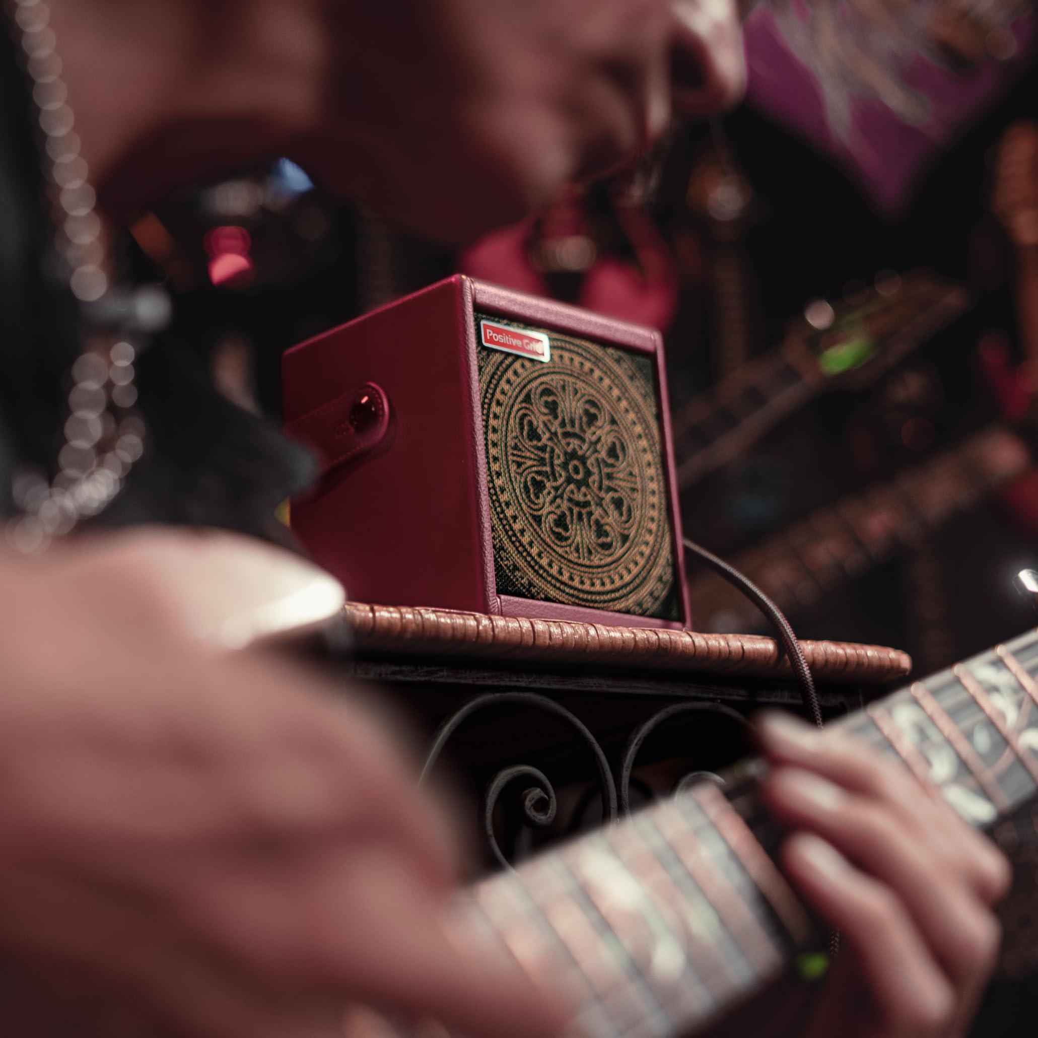 Positive Grid Spark Mini Vai Special Edition 10 Watt Portable Smart Guitar Amp And Bluetooth Speaker   Designed By Steve Vai