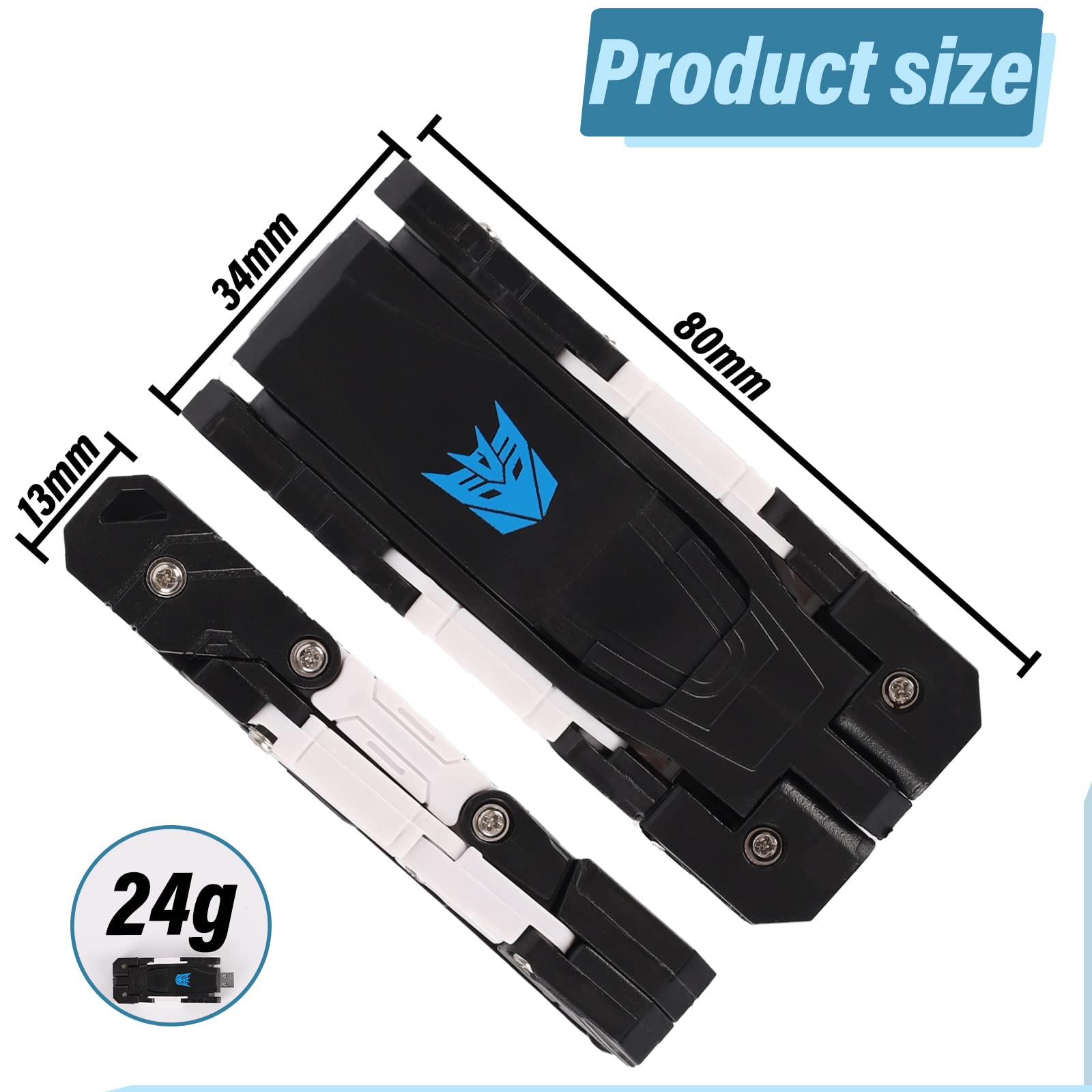 Transformer Usb Flash Drives Memory Sticks Thumb Drive U Stick Pendrive Robot Dog For Student Boys Gifts (Usb2.0 64Gb)