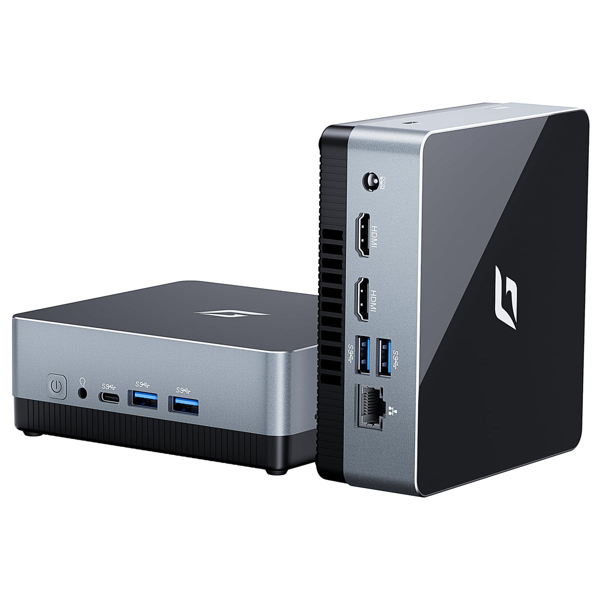CyberGeek Nano J1 Linux Mini PC, Intel N5095A Quad-Core(Beat N5105) Up to 2.9Ghz, 4GB RAM 3200MHz, 512GB PCIe SSD Mini Computer,