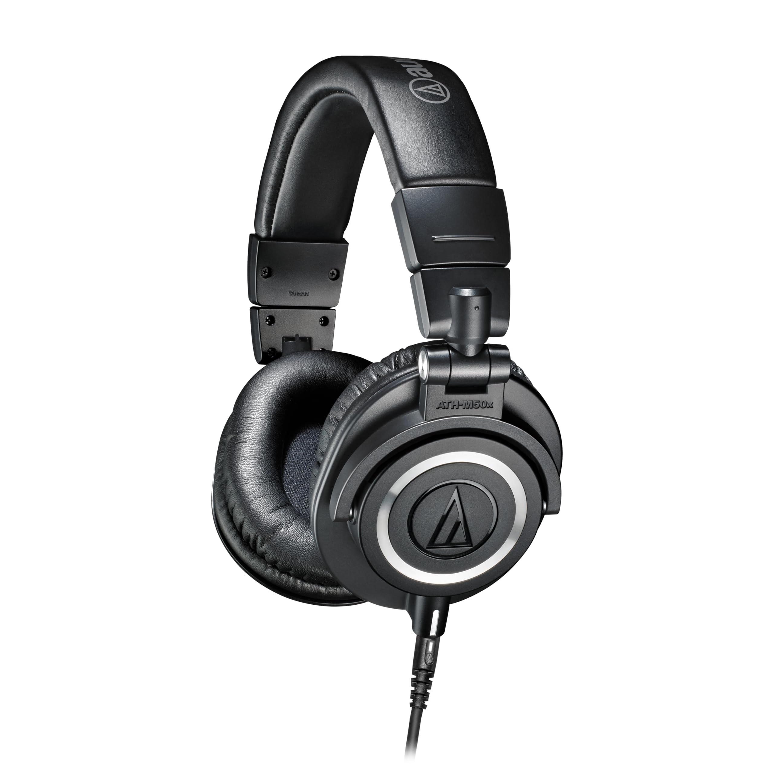 AudioTechnica ATHM50X Professional Studio Monitor Headphones, Black, Professional Grade, Critically Acclaimed, with Detachable