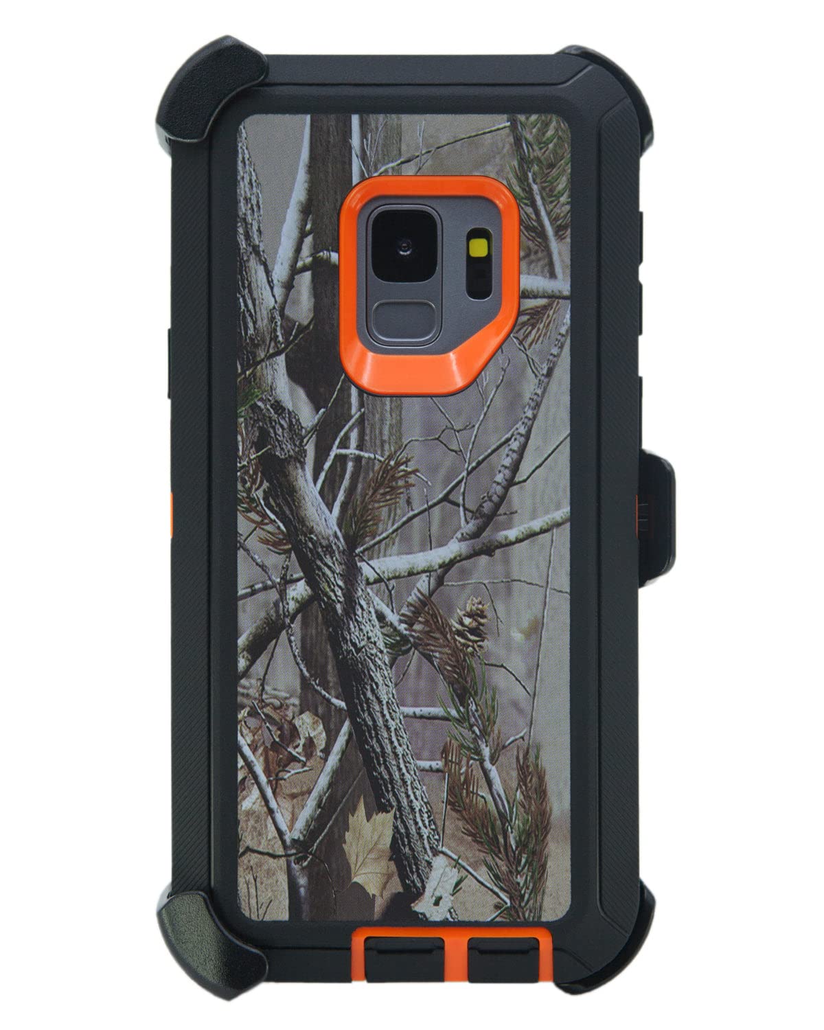 WallSkiN Case for Galaxy S9 (5.8) Heavy Duty Full Body Military Grade Drop Protection Carrying Cover Holder | Holster for Men Be