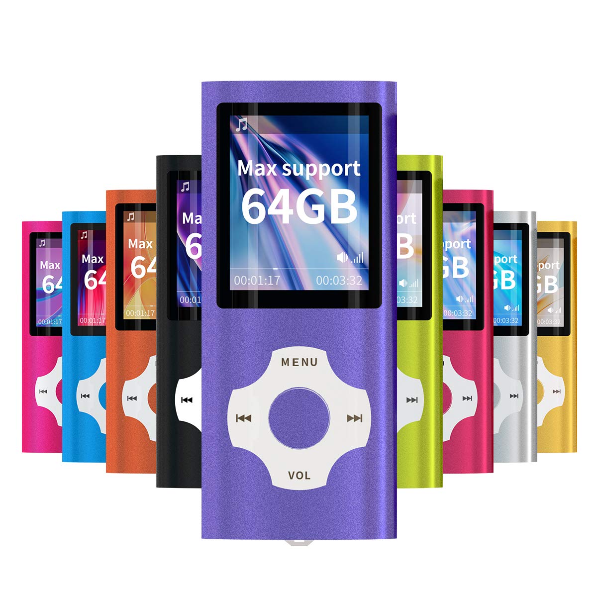 Wowsys  Digital, Compact And Portable Mp3 / Mp4 Player (Max Support 64 Gb) With Photo Viewer, E Book Reader And Voice Recorder A