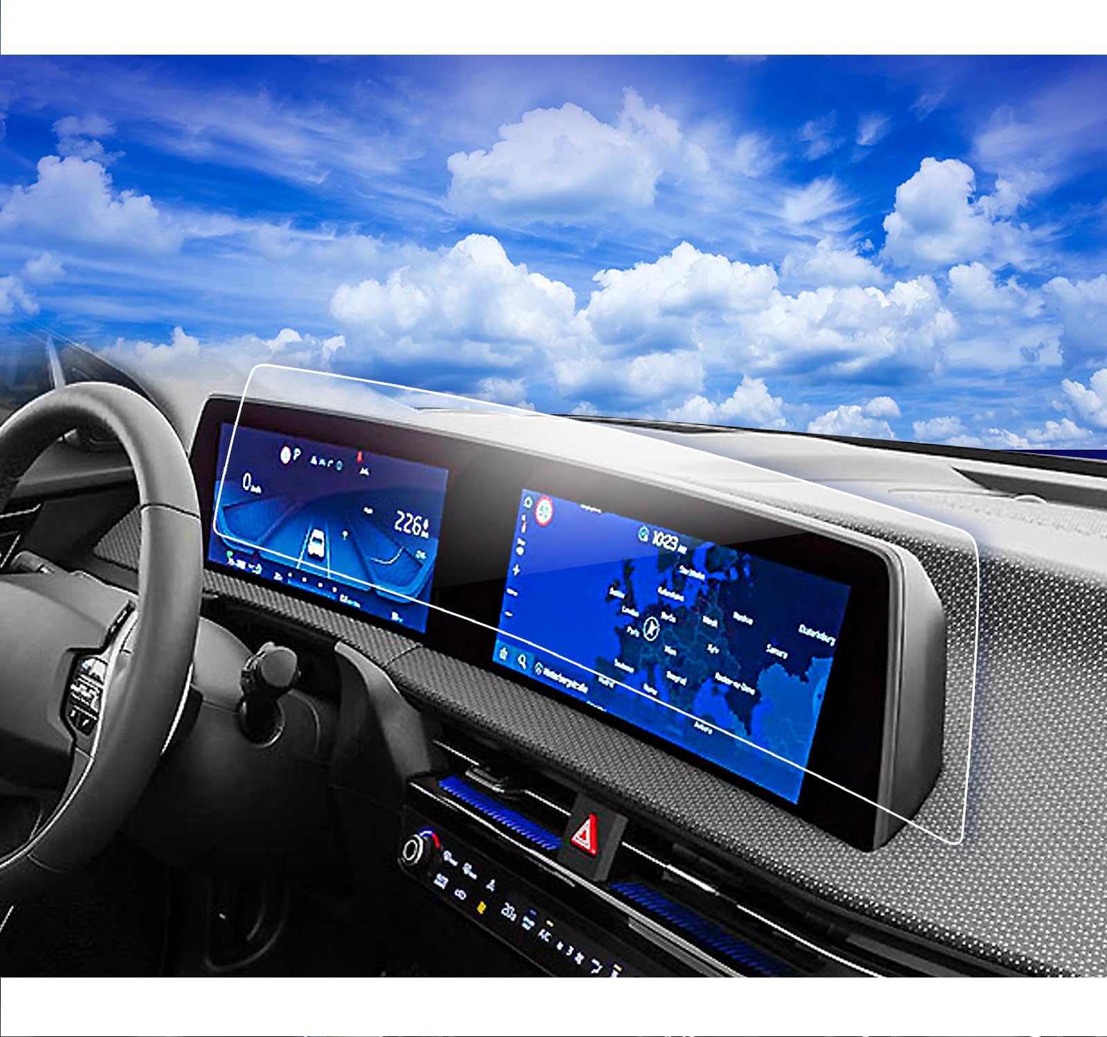 Xxciwp 2023 2024 Kia Ev6 Screen Protector For 2024 2023 2022 Kia Ev6 Dual 12.3Inch Plastic Screen Protector Hd Touchscreen Prote