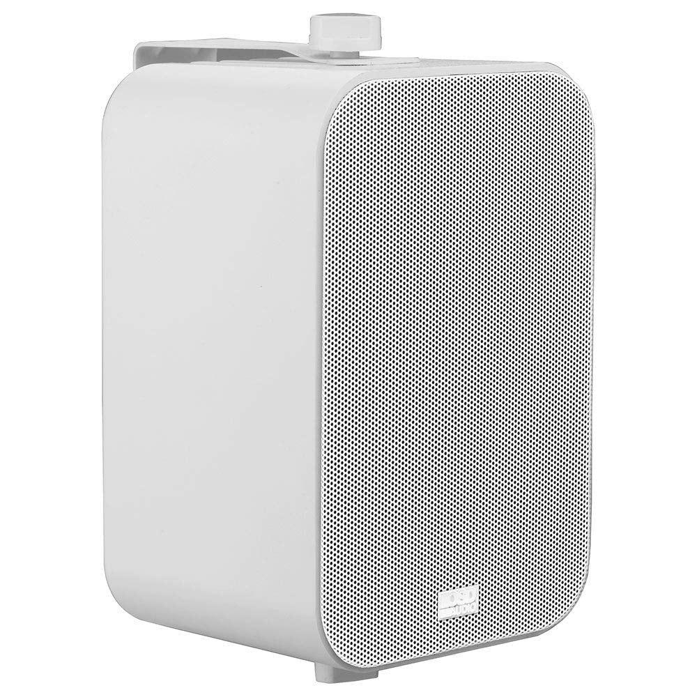 OSD 4' Outdoor Patio Speaker Pair 80W, IP54 Weather Resistant, Aluminum White AP450