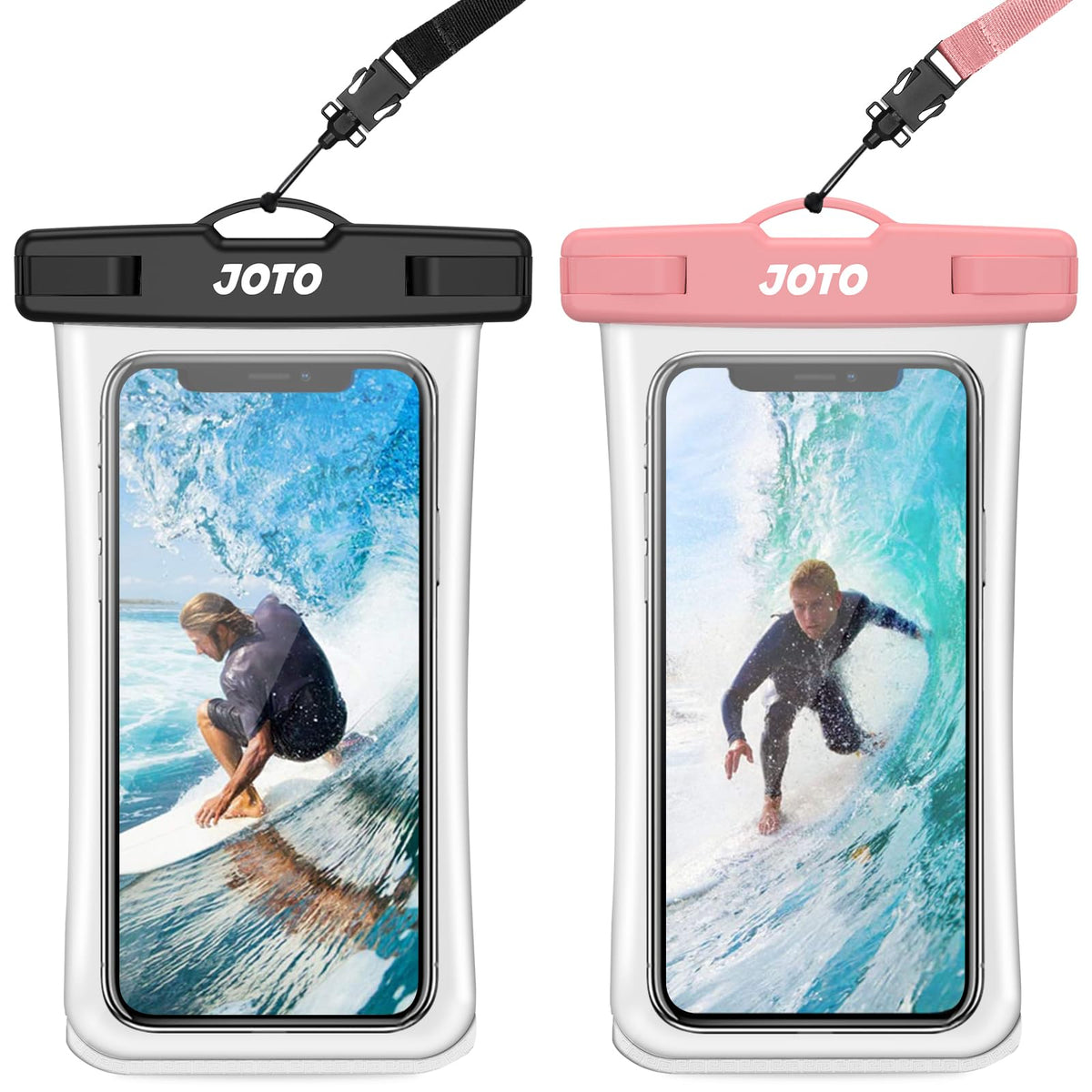 Joto Waterproof Phone Pouch, Transparent Cellphone Dry Bag Underwater Case For Iphone 12 Pro Max 11 Pro Max Xs Max Xr X 8 7 6S,