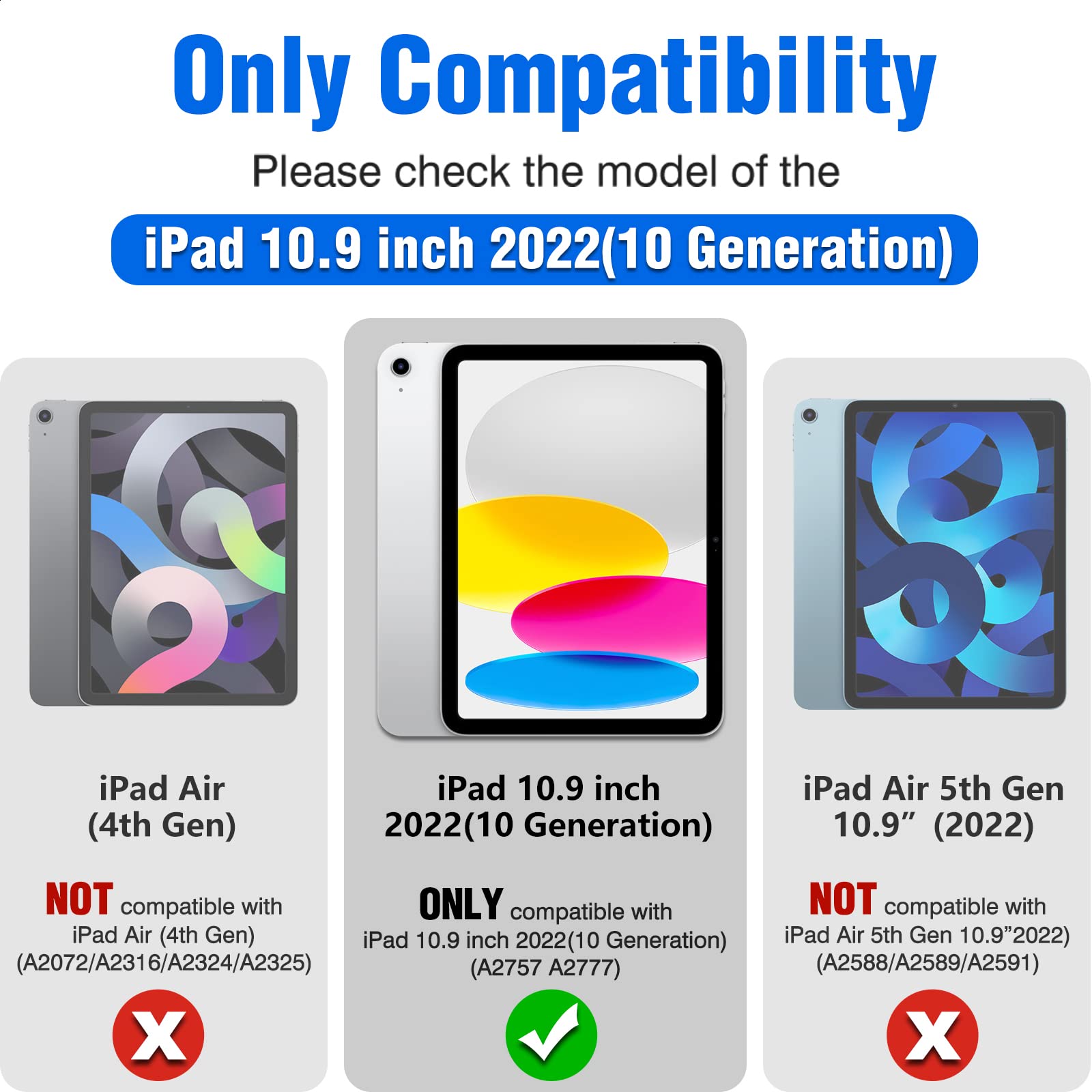 Nillkin Ipad 10Th Generation Case With Keyboard (10.9'', 2022), 7 Colors Backlit, Multi Touch Trackpad, Detachable Ipad Case 10T