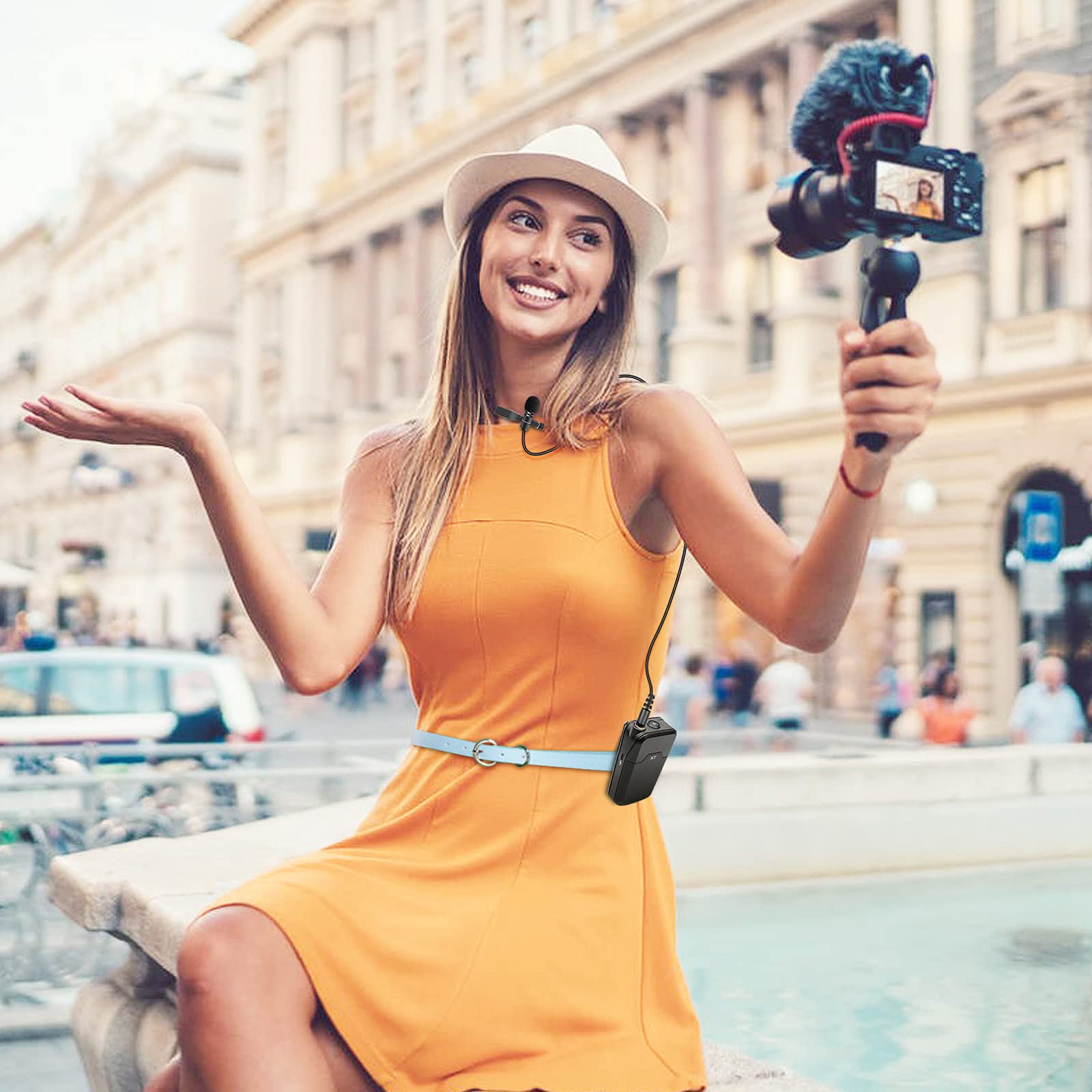 Lavalier Microphone Replacement For Rode Wireless Go 2 Ii Me Clip On Microphone System, Omnidirectional Mono Lapel Mic 3.5Mm For