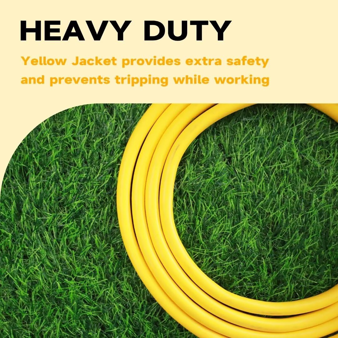 Greatide Outdoor Extension Cord With Lighted End, 12 Gauge Heavy Duty Extension Cord 6 Ft, 3 Prong Grounded 15 Amp Extension Cor