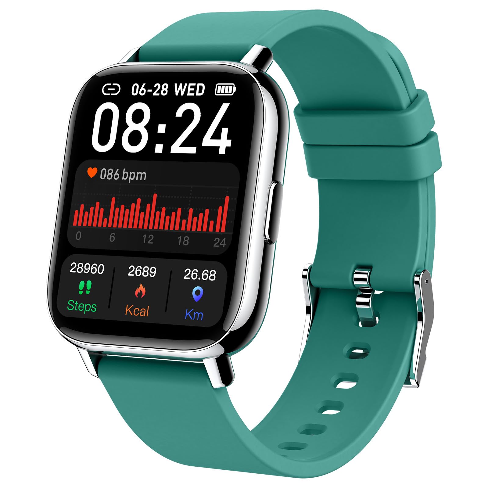 Jugeman Smartwatch For Men, Smart Watch For Women Heart Rate Sleep Monitor