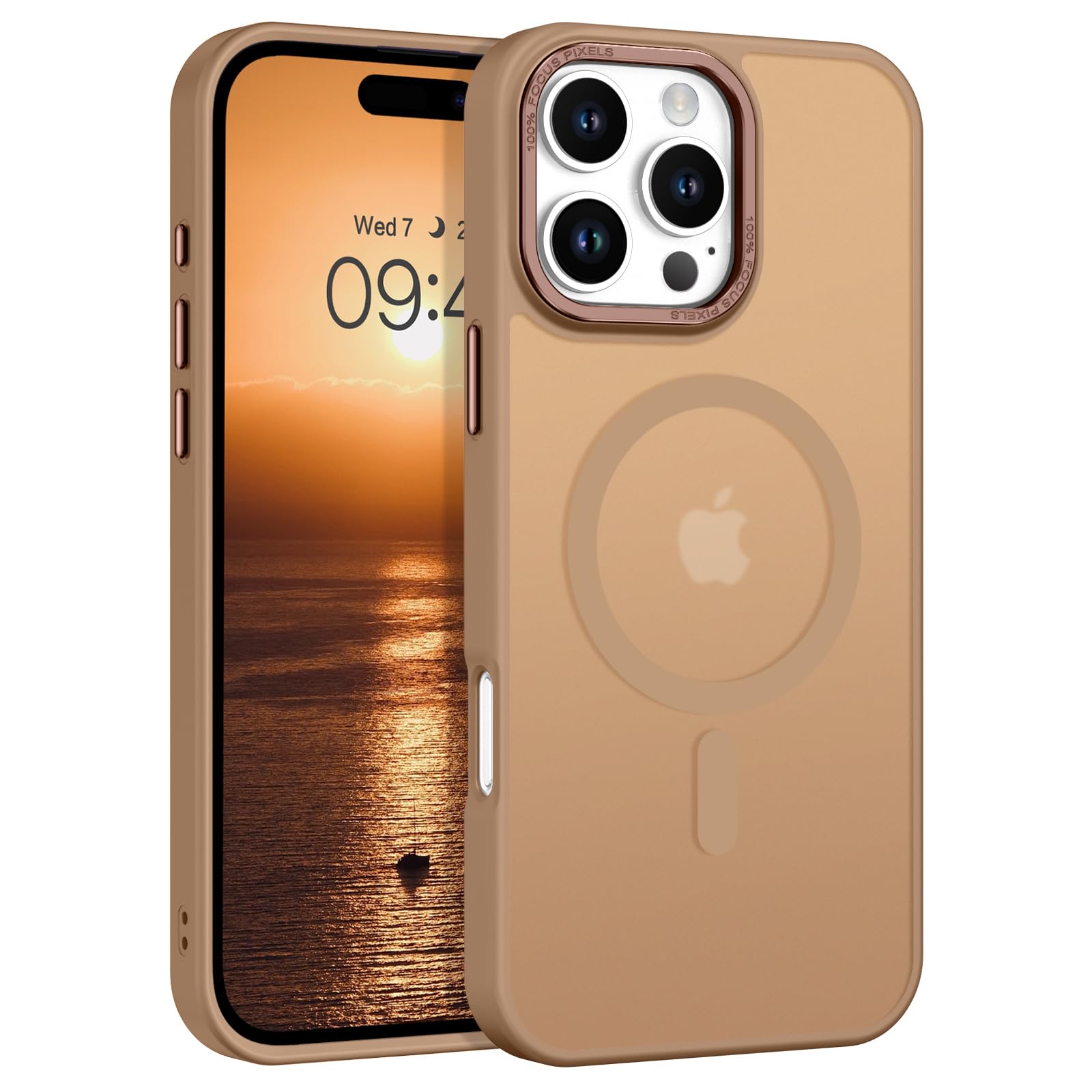 Bentoben For Iphone 16 Pro Max Case, Phone Case Iphone 16 Pro Max Magnetic Case [Compatible With Mag Safe] Translucent Matte Sli