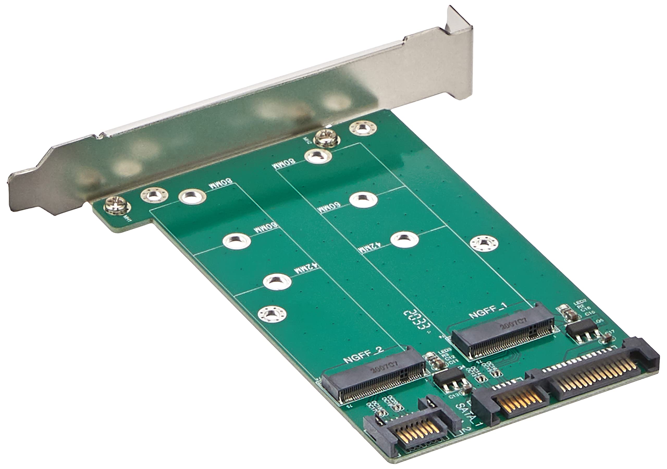 Vantec Multi Size Dual M.2 To Two Sata Iii Port Converter Kit Ugt M2St220