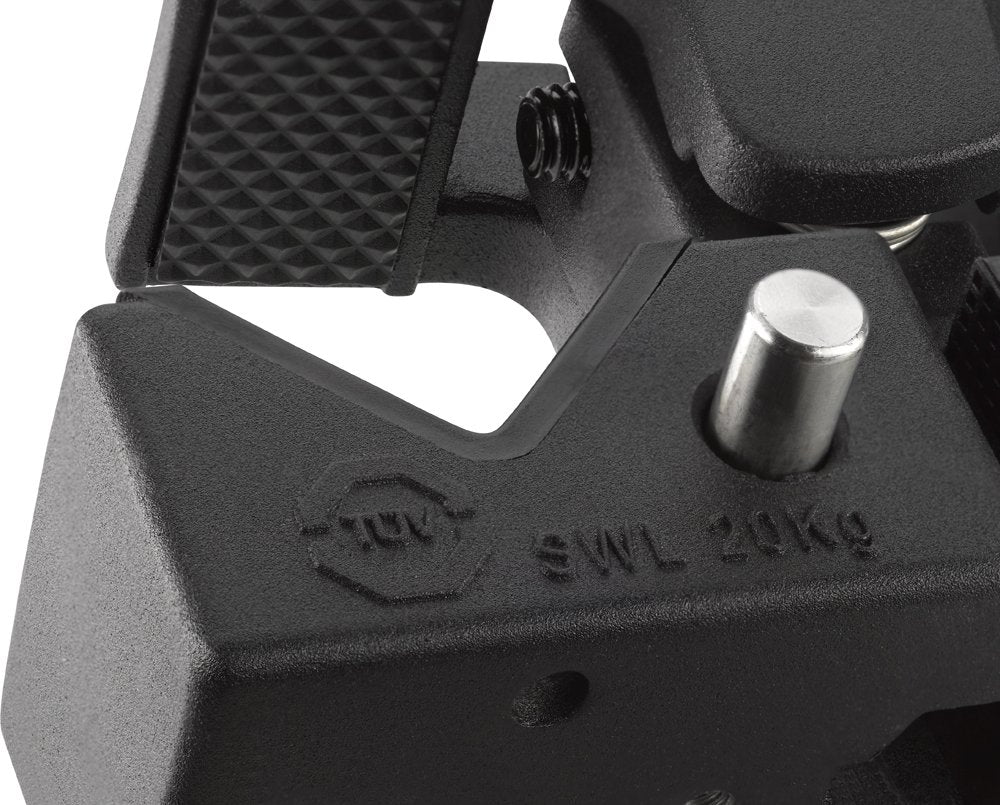 Kupo Convi Clamp With Adjustable Handle   Black (Kg701511)