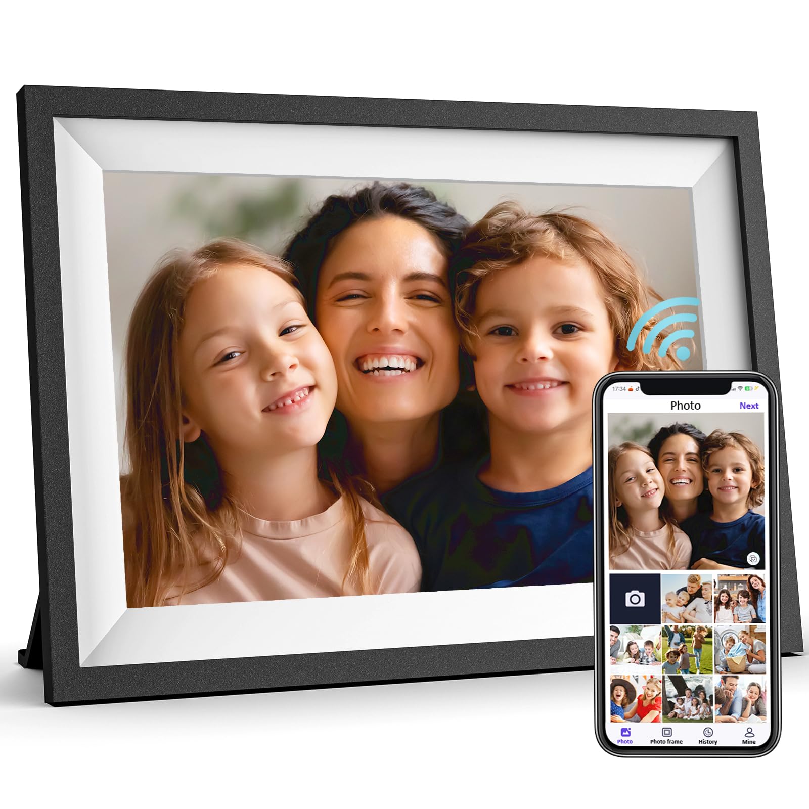 Uhale Digital Picture Frame Wifi With App 10.1 Inch Ips Hd Touch Screen Loop Smart Digital Photo Frame Load Electronic Picture F