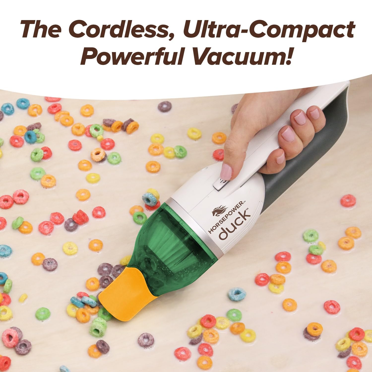 Duck Compact Cordless Vacuum By Horsepower, Ultra Powerful, Strong Suction, As Seen On Tv, Easy To Store, Rechargeable. Home, Au