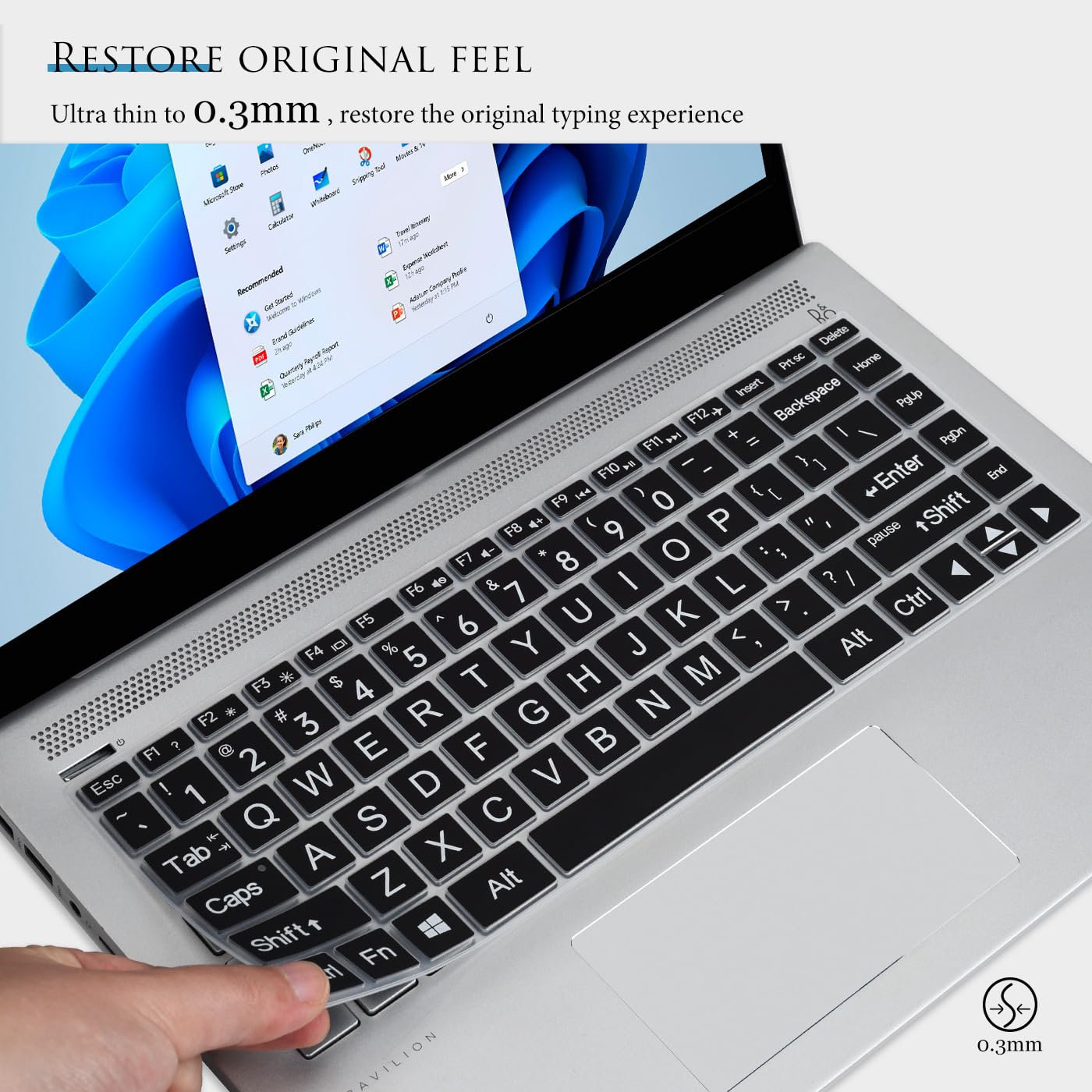 Keyboard Cover Skin For 14 Inch Hp Pavilion X360 14 14 Fq/Dq/Dk/Dh/Ds/Df/Cf/Cd/Ba/Bf/Bw Series 14 Dk1013Dx/Dk1003Dx/Dk0002Dx 14