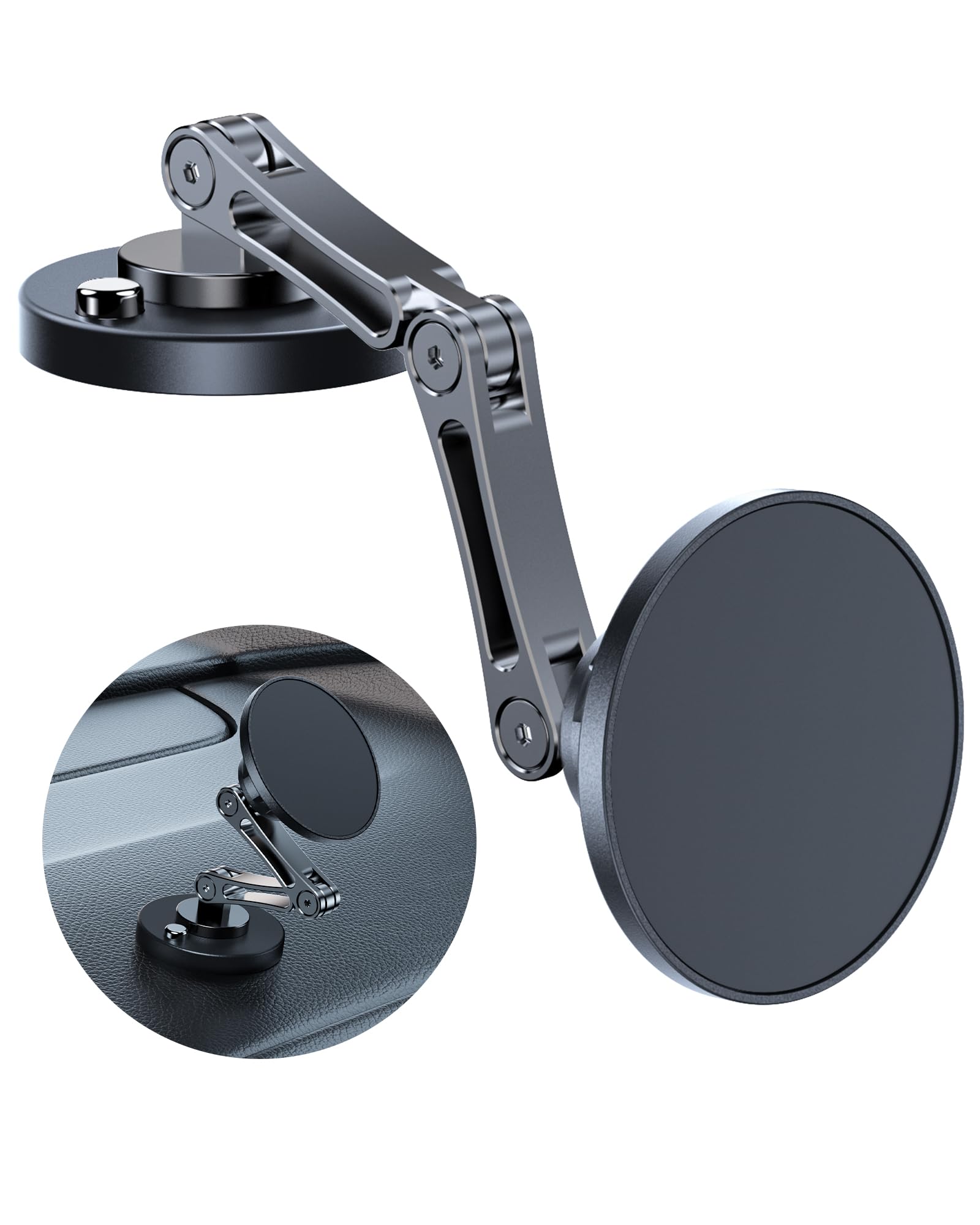 Zbf Magnetic Car Phone Holder Mount (360 Rotation) Cell Phone Car Holder, Phone Mount For Car Windshield Dashboard Hand Free Mou