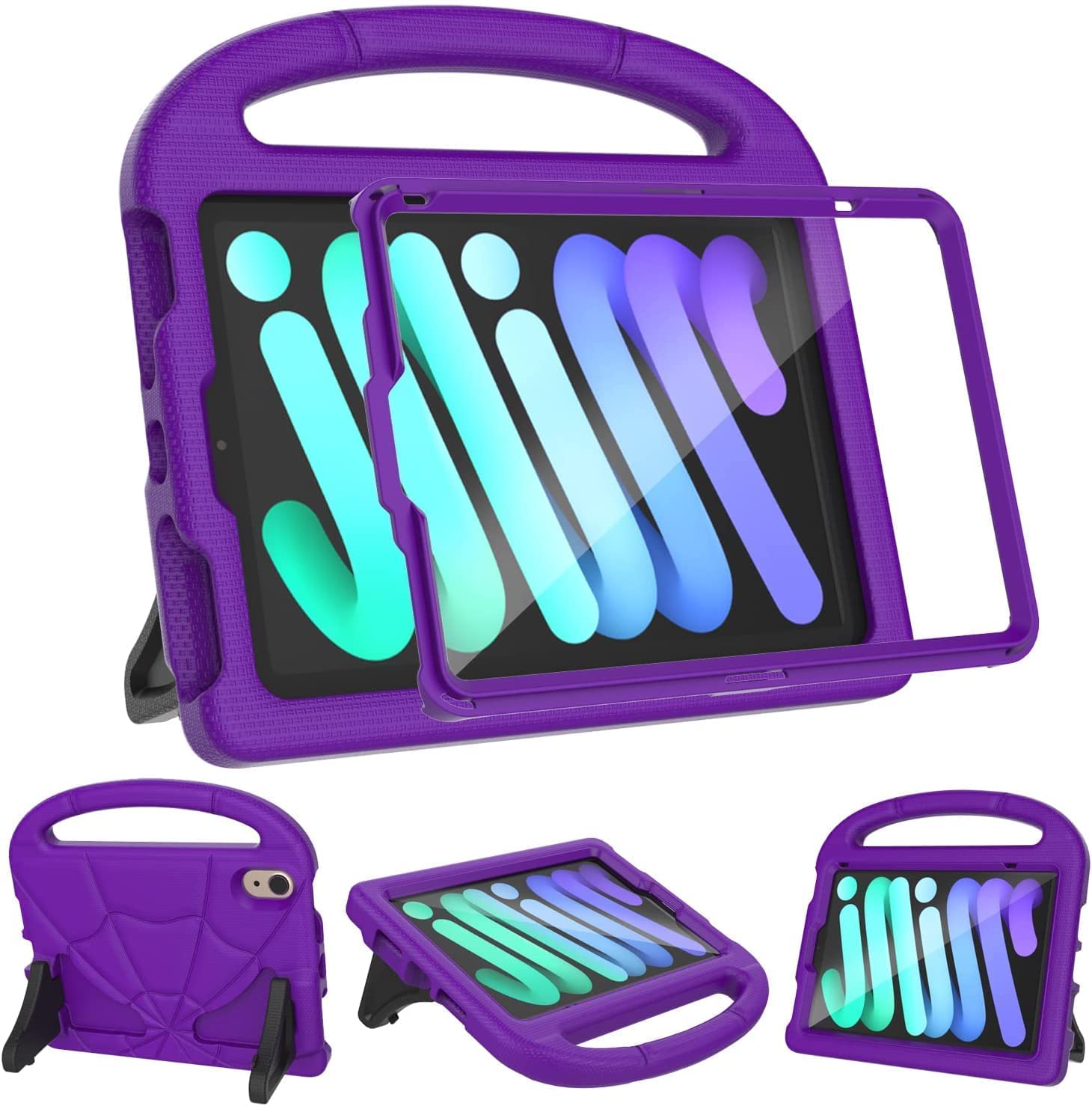 iPad mini 7th/6th Generation Case for Kids (8.3-inch, 2024/2021 Release), Lainergie iPad mini 7/6 Case Lightweight Shockproof Ki