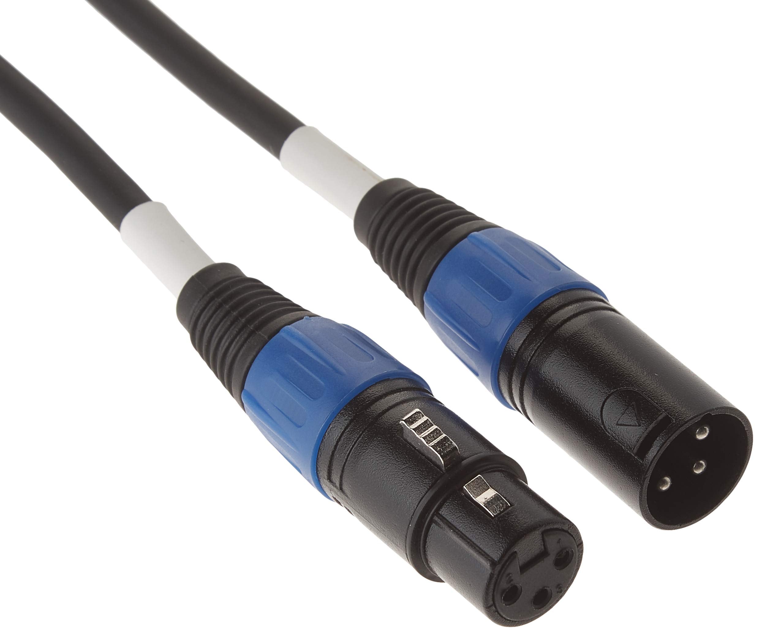 Blizzard Lighting 25 3-Pin XLR Male to XLR Female Cool DMX Cable, 22 Gauge