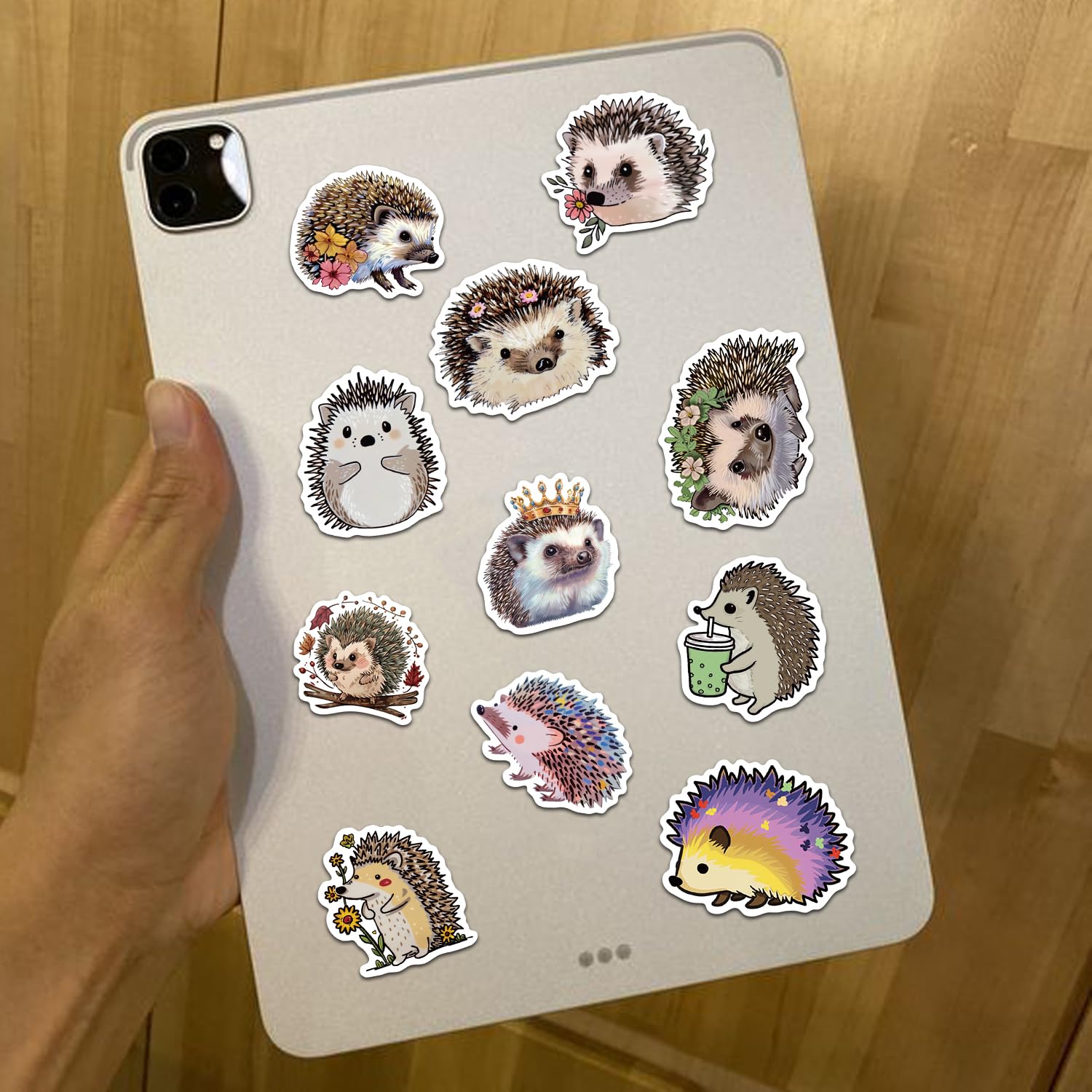 Yoksas Cute Hedgehog Stickers   50Pcs Waterproof Vinyl Kawaii Hedgehog Little Animal Stickers For Water Bottles, Laptops, Phone,