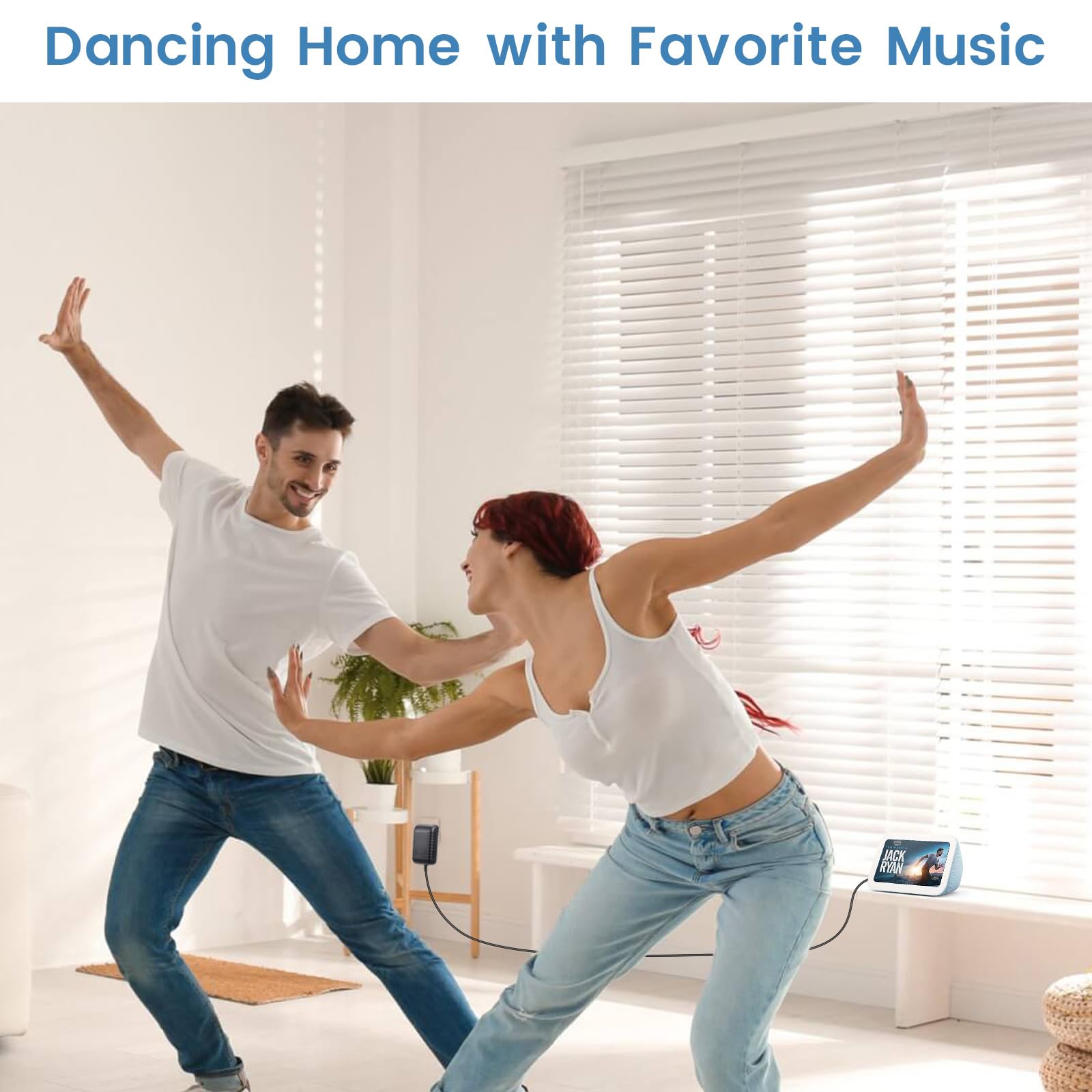 30W Power Cord Adapter Replacement For Echo Show 8 3Rd Gen., Show 10 3Rd Gen., Show 15, Echo 3Rd/4Th Gen.   Black Wall Charger C