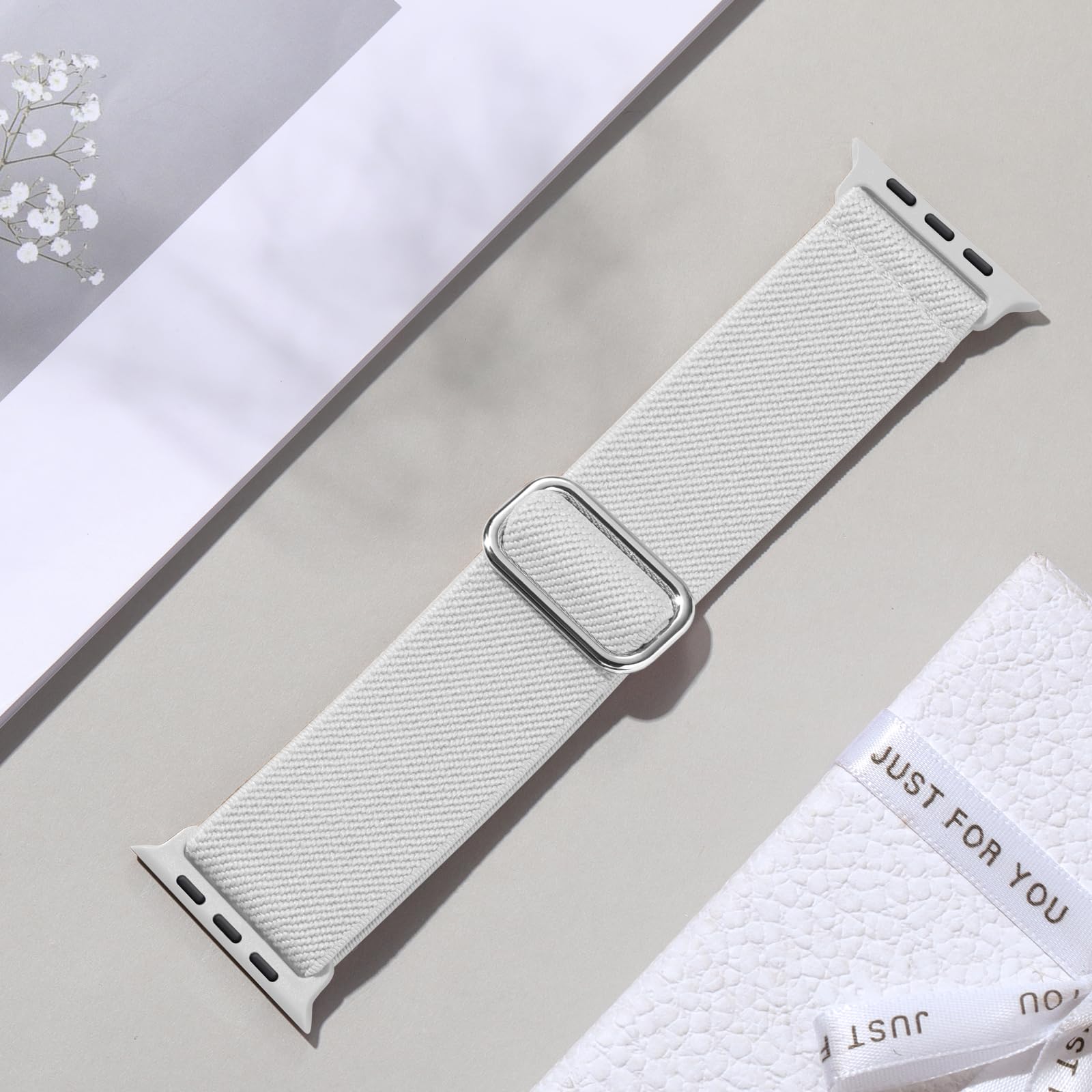 Maledan Stretchy Nylon Band Compatible With Apple Watch Bands 41Mm 40Mm 38Mm 44Mm 45Mm 49Mm 42Mm Women Men,Adjustable Elastic Br