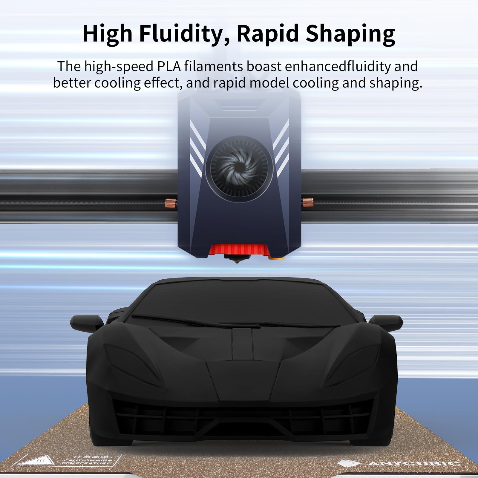 Anycubic High Speed 3D Printer Filament 1.75Mm, Print Up To 10X Faster, Rapid Pla Filament With High Prints Quality, Dimensional