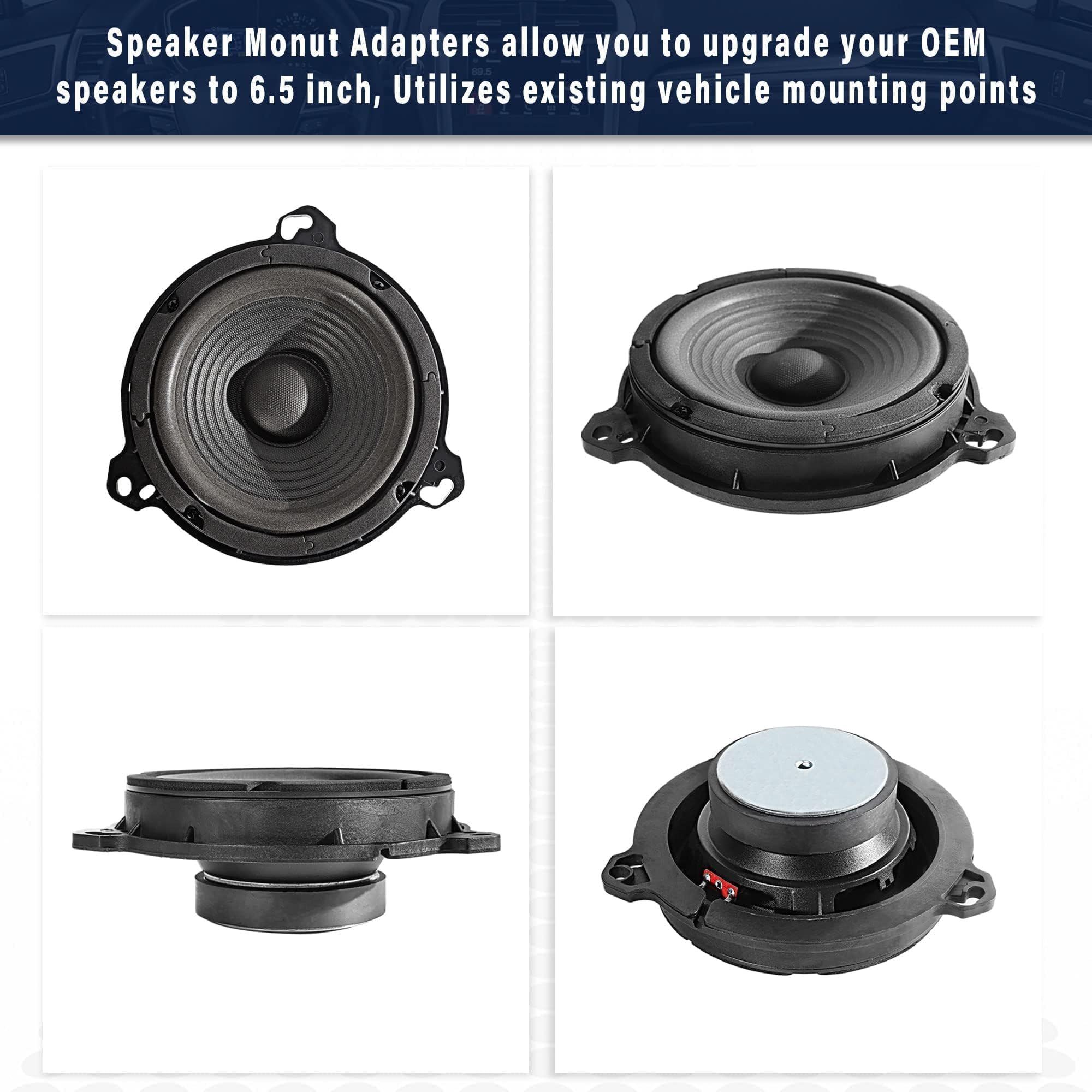 Nuith 6.5 Inch Door Speaker Adapter Bracket For Nissan Altima Frontier Nv Titan 2002 2019, Infiniti Fx35 G35 G37 Q45 2002 2013 M