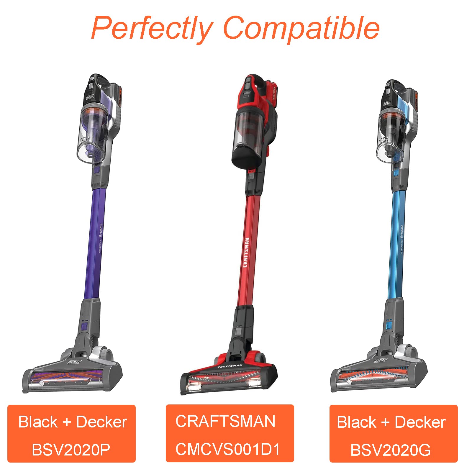 Bsv Vacuum Filter Replacement For Black And Decker Bsvf1 Bsv2020 Bsv2020G And Bsv2020P Powerseries Extreme Cordless Stick Vacuum