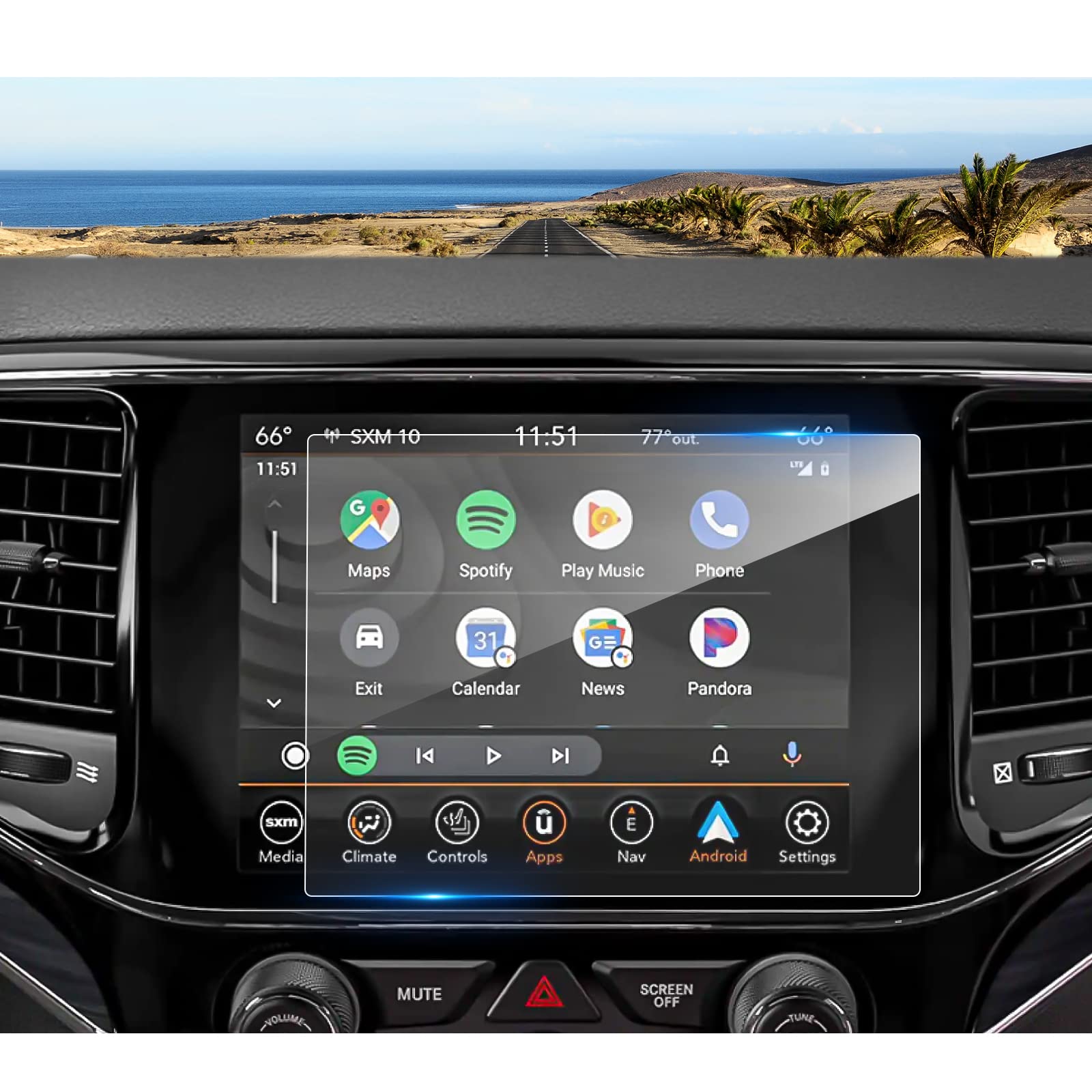 Coleya 2019 2020 2021 2022 2023 2024 Grand Cherokee Screen Protector For Jeep Grand Cherokee 8.4 Inch Uconnect Touch Screen, Tem