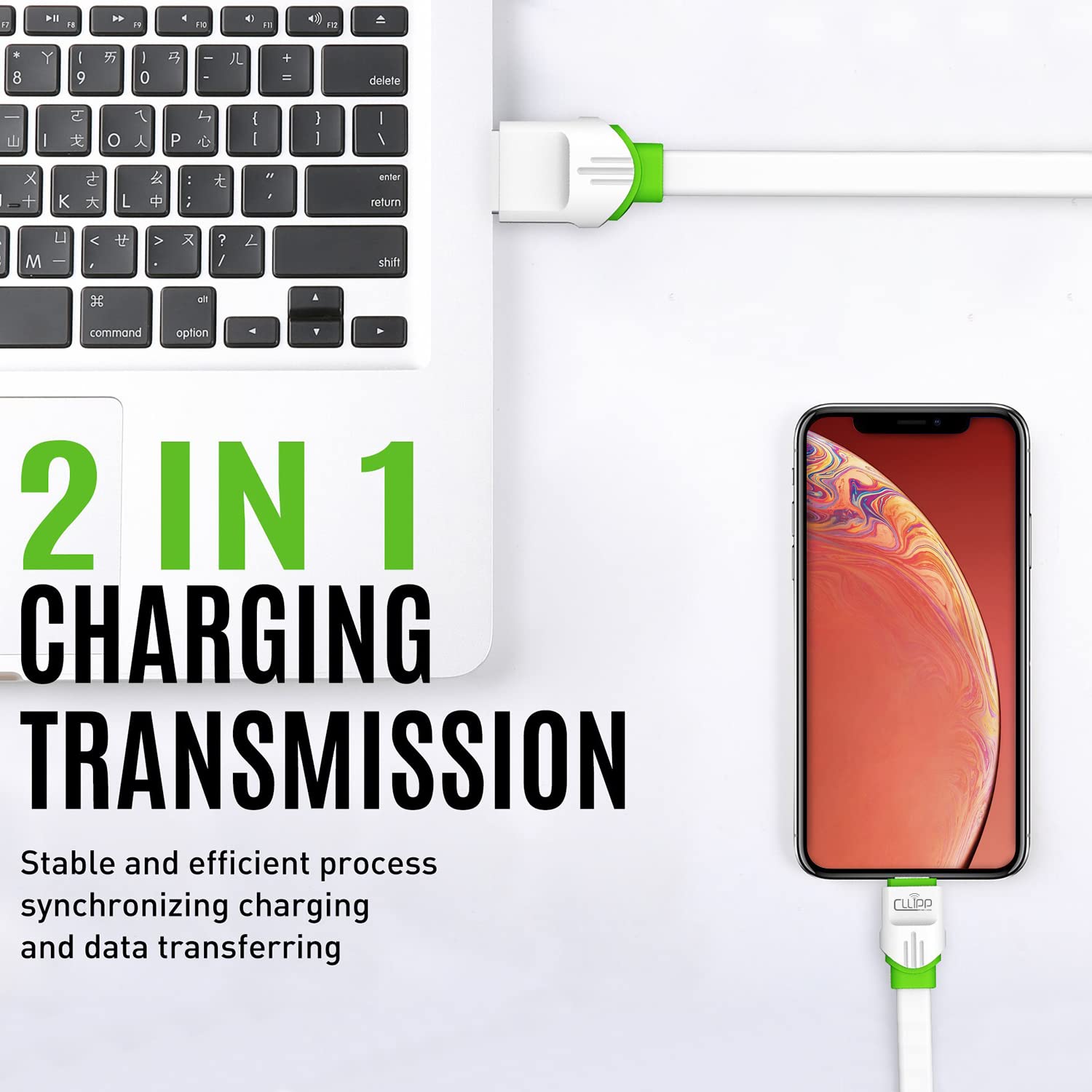 Cllippwireless 6Ft 2.4A Usb Type C Fast Charging & Sync Data Cable Compatible With Android Smart Phones Samsung Galaxy S10,S9,S8