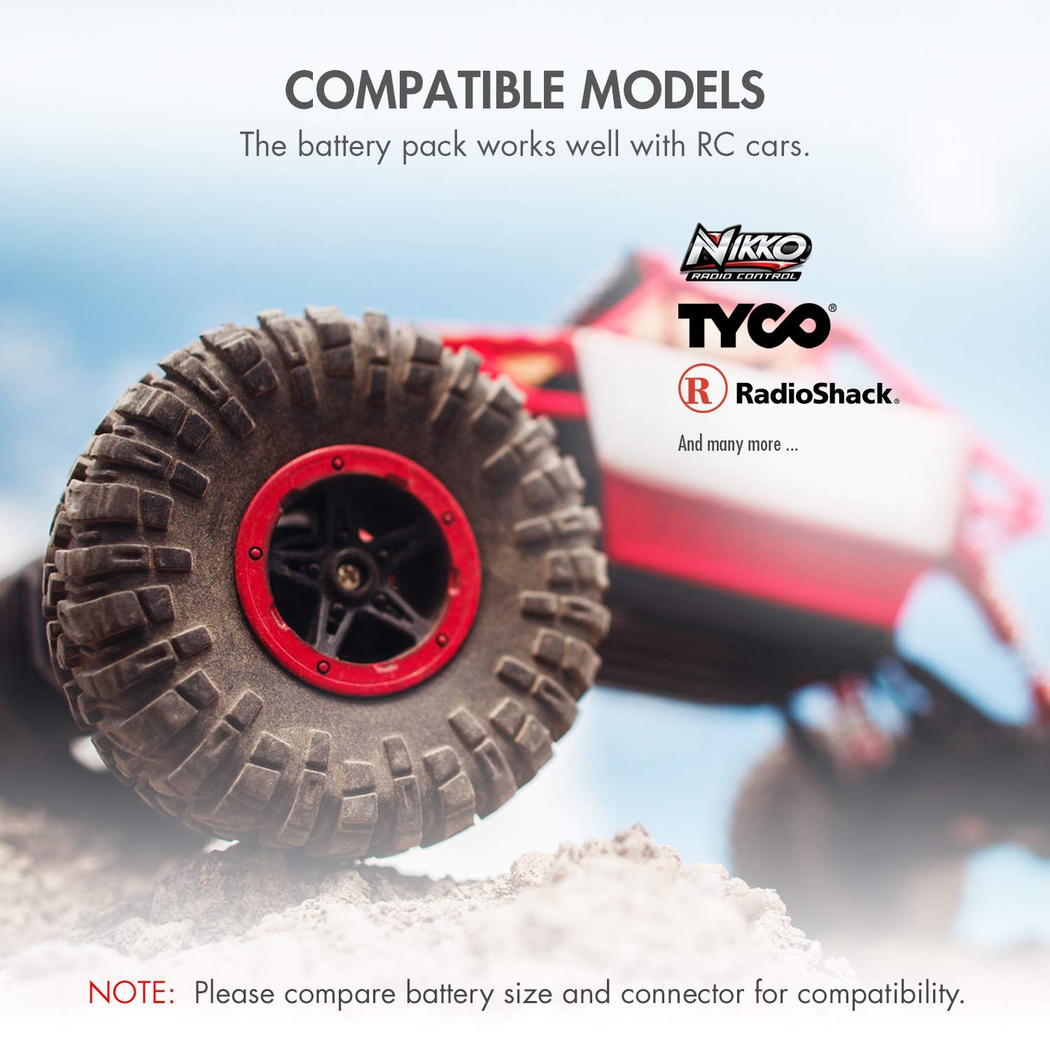 Tenergy Nimh Battery Pack 9.6V Rc Battery, High Capacity 2000Mah Rechargeable Flat Battery W/Standard Tamiya Connector + 9.6V Ni