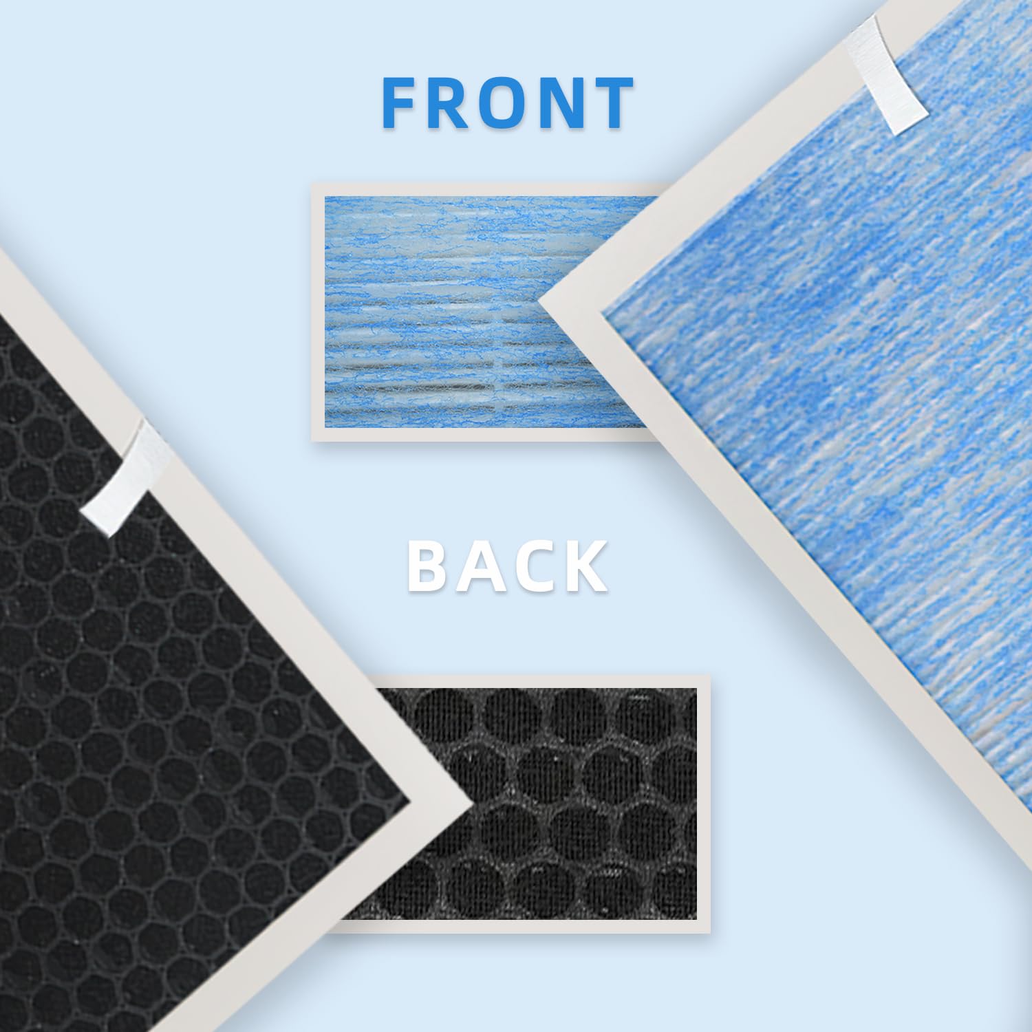 2 Pack Msa3 Msa3S Replacement Filter Compatible With Membrane Solutions Msa3 And Msa3S Air Purifier,True Hepa Air Purifier Repla