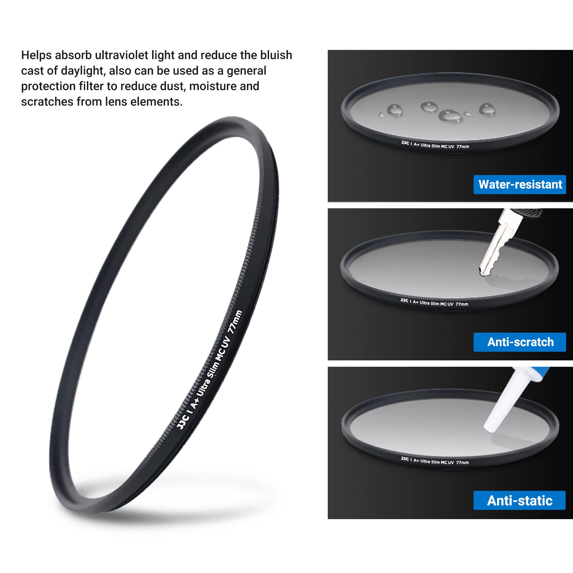 Jjc Multi Coated 72Mm Uv Filter For Nikon Z6 Z6Ii Z7 Z7Ii With Z 24 70Mm F/4 S Kit Lens For Fuji Fujifilm X S10 X T4 X T3 With X