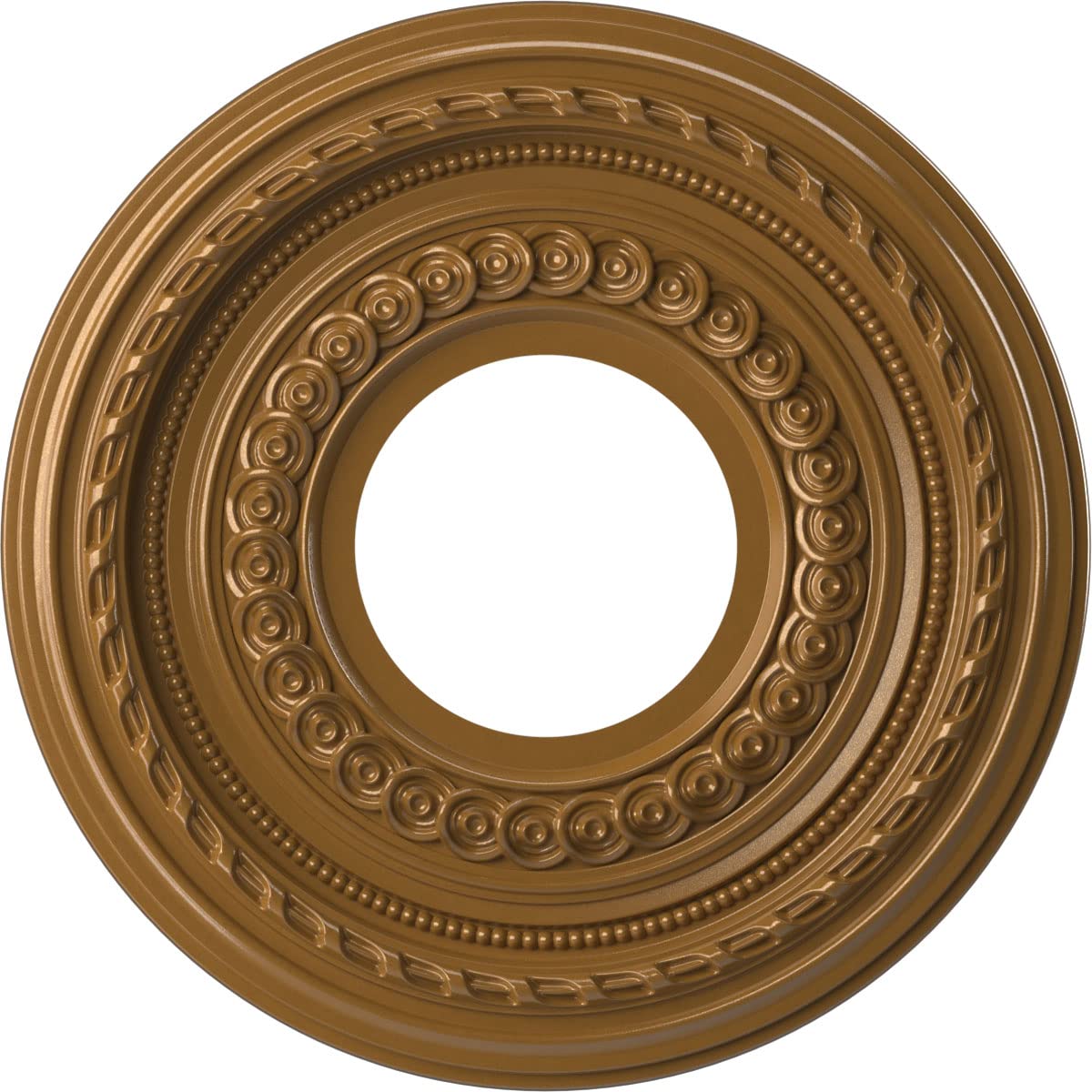 Ekena Millwork CMP10CODVG Cole Thermoformed PVC Ceiling Medallion (Fits Canopies up to 4 1/4), 10OD x 3 1/2ID x 3/4P, Universal 