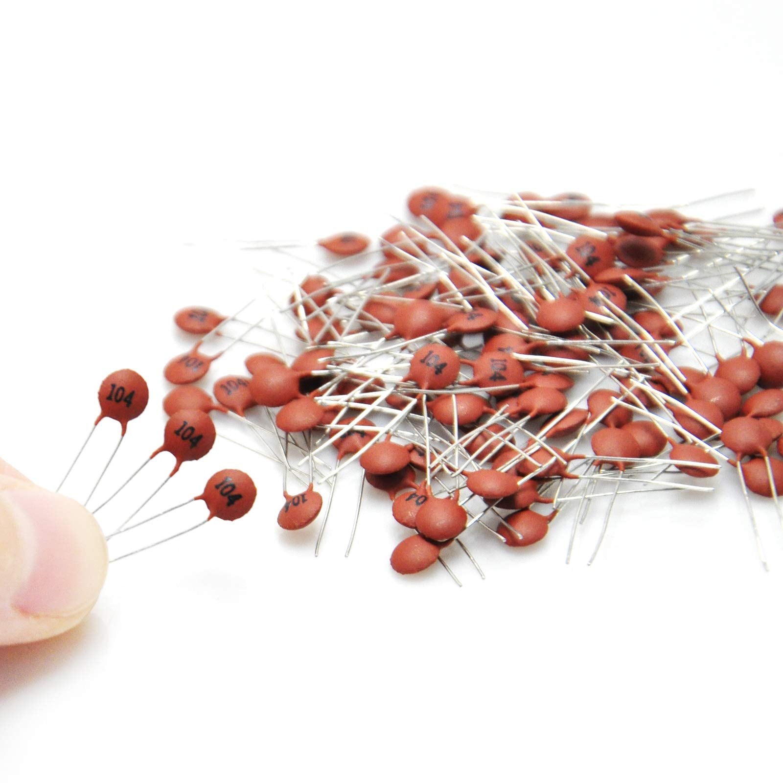 Gikfun 0.1Uf 50V 104 Ceramic Capacitor Dip For Arduino (Pack Of 100Pcs) Ek1460