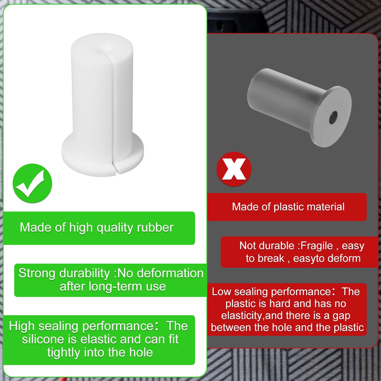 4Pcs Cable Routing Kit For Starlink 1 Inch Wall Hole, Silicone Cable Feed Through Bushings Cable Mounting Accessories Routing Cl